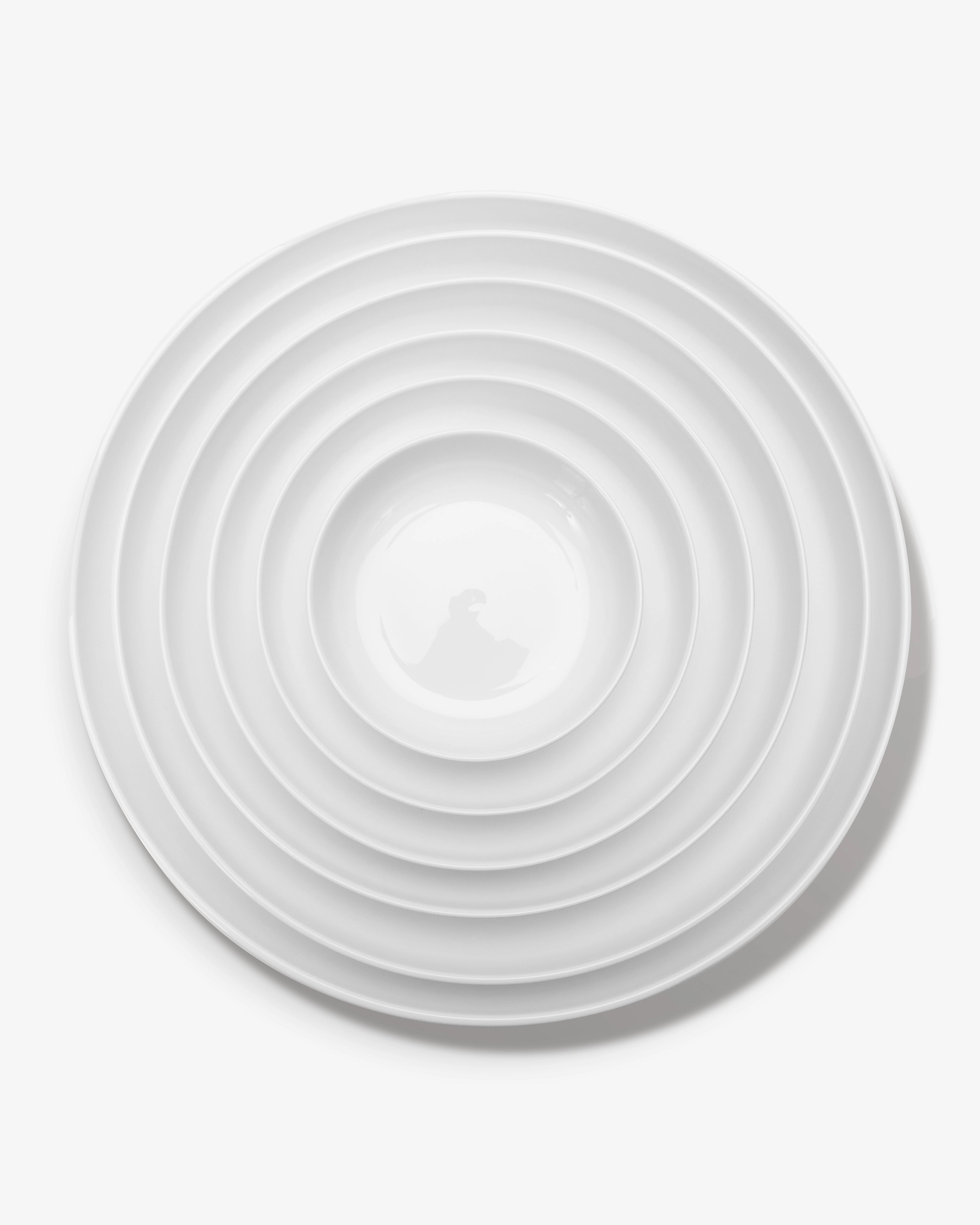 Bread plate high white Base