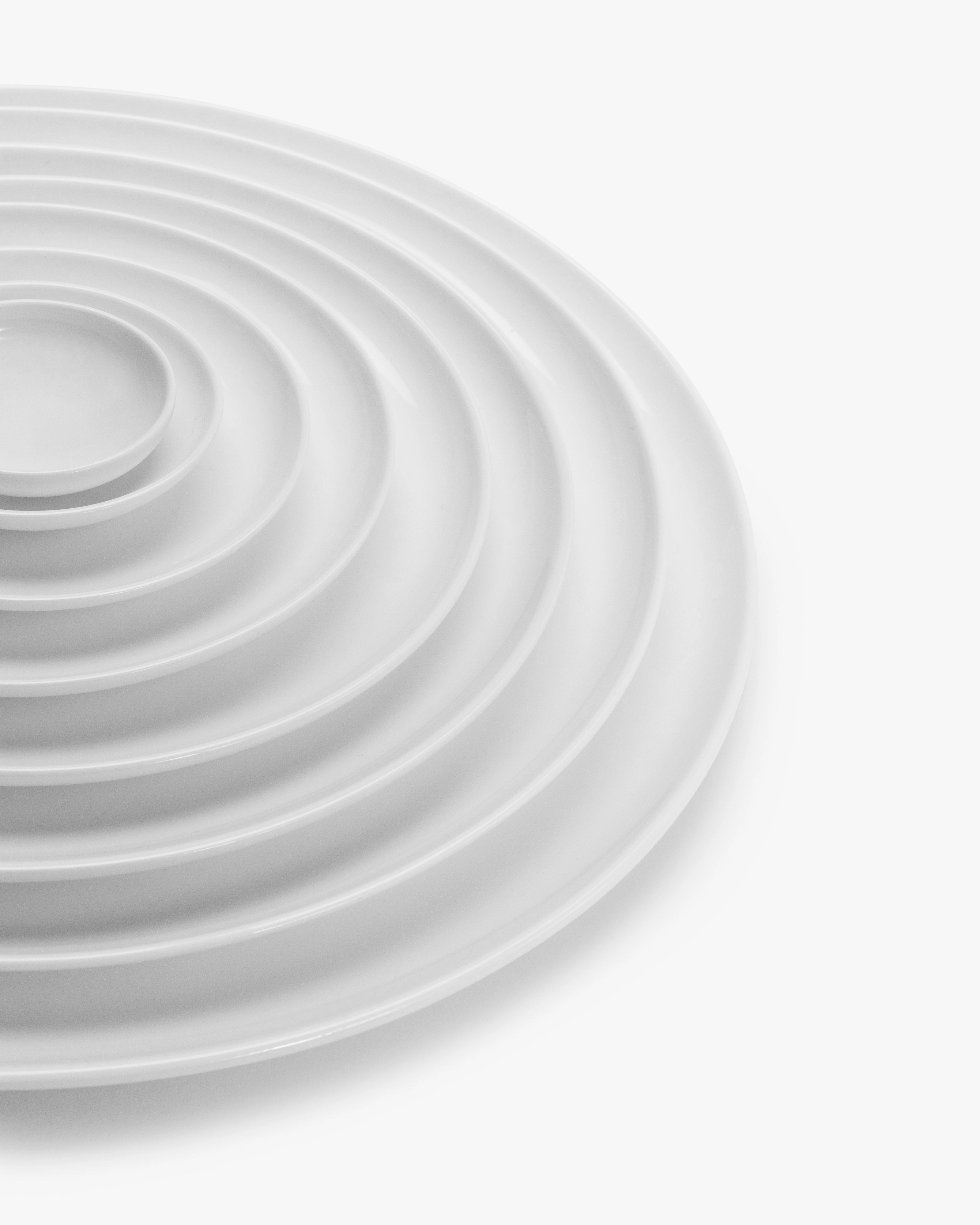 Bread plate low white Base