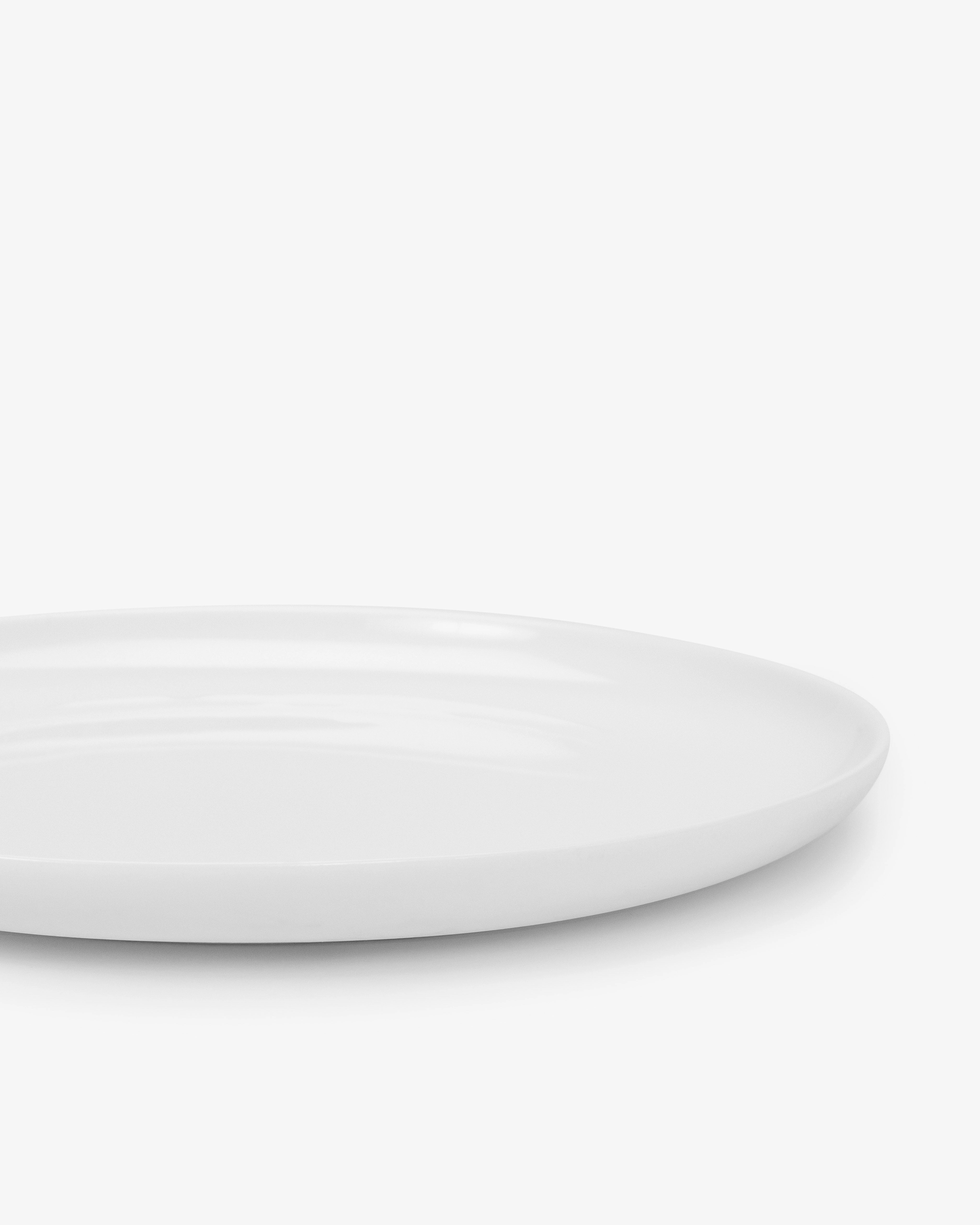 Bread plate low white Base