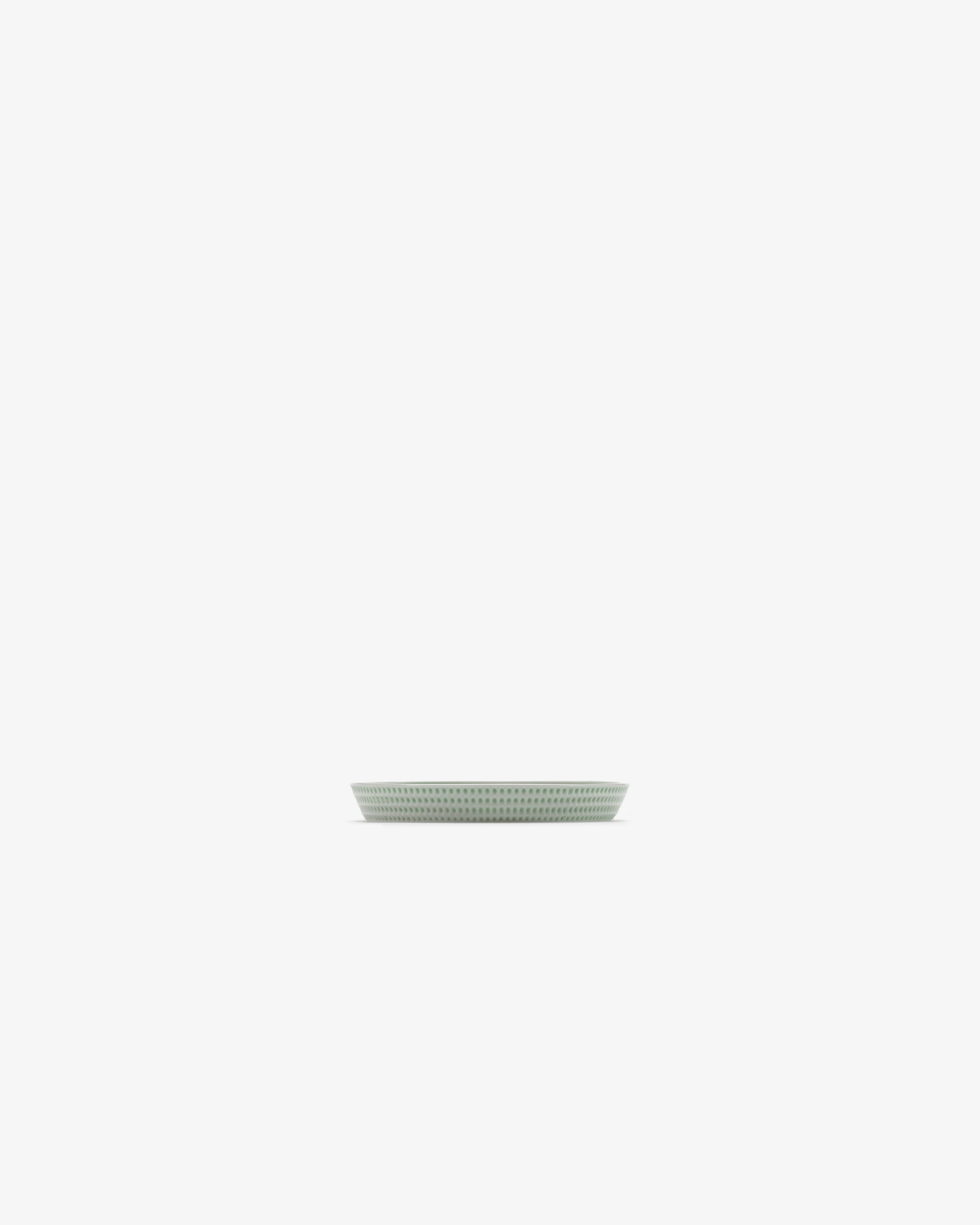 Bread plate raised edge green Nido