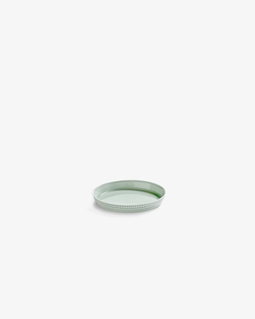 Bread plate raised edge green Nido