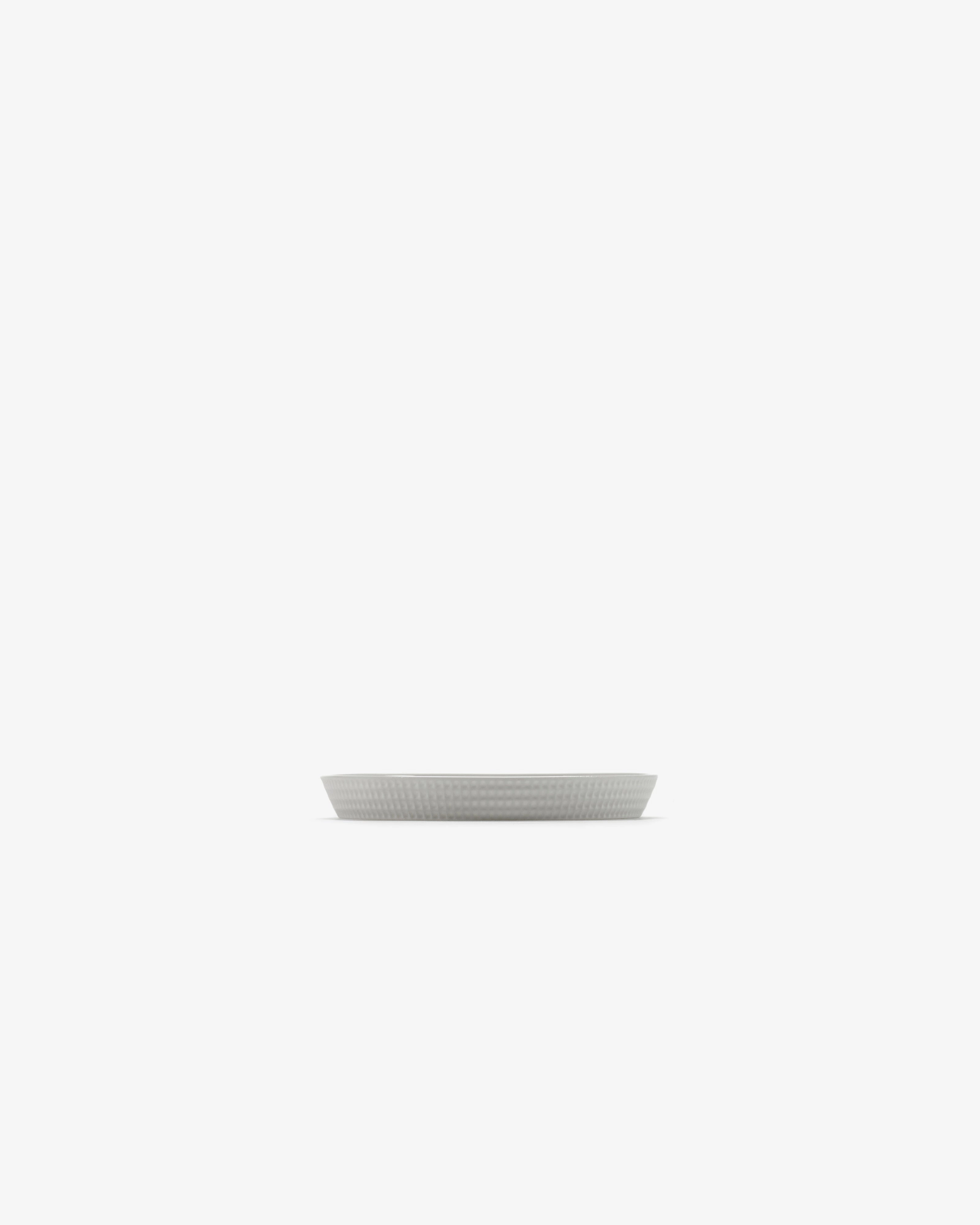 Bread plate raised edge white Nido