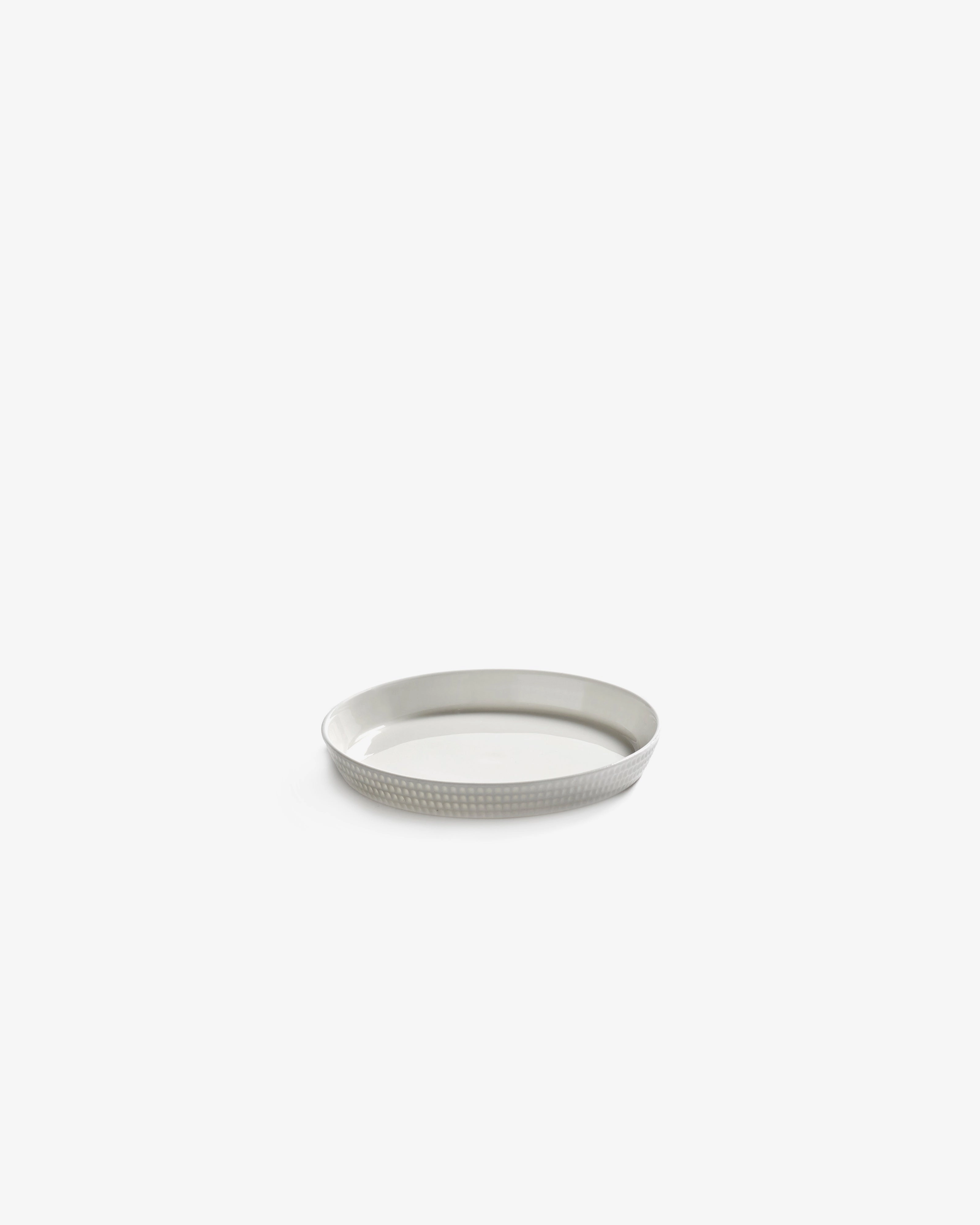 Bread plate raised edge white Nido
