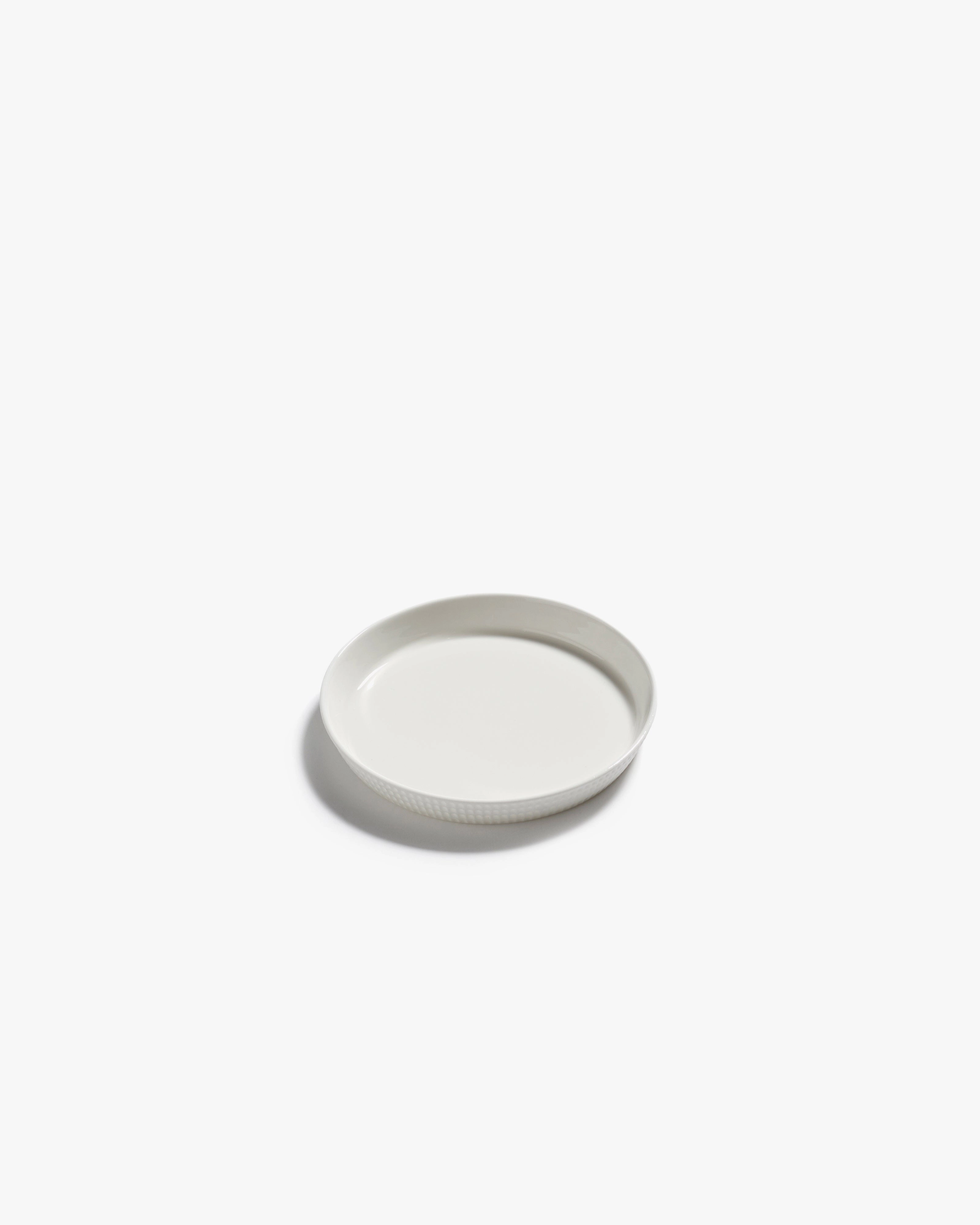 Bread plate raised edge white Nido