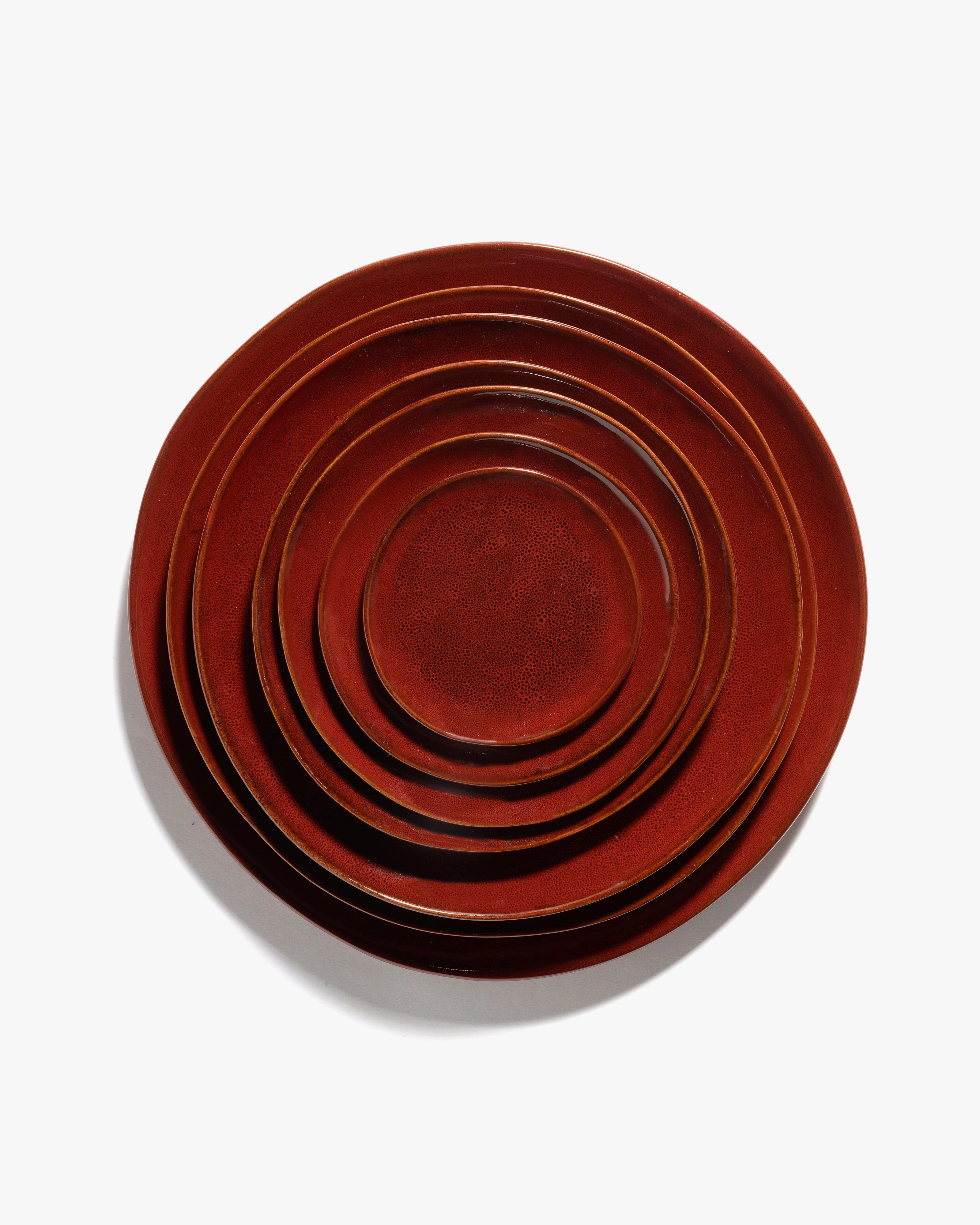 Bread plate venetian red La Mre