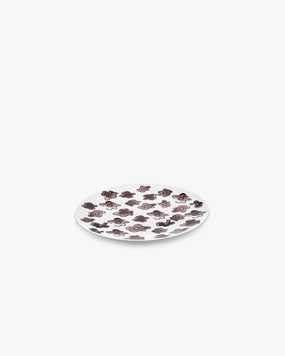 Breakfast plate Dark viola Midnight Flowers