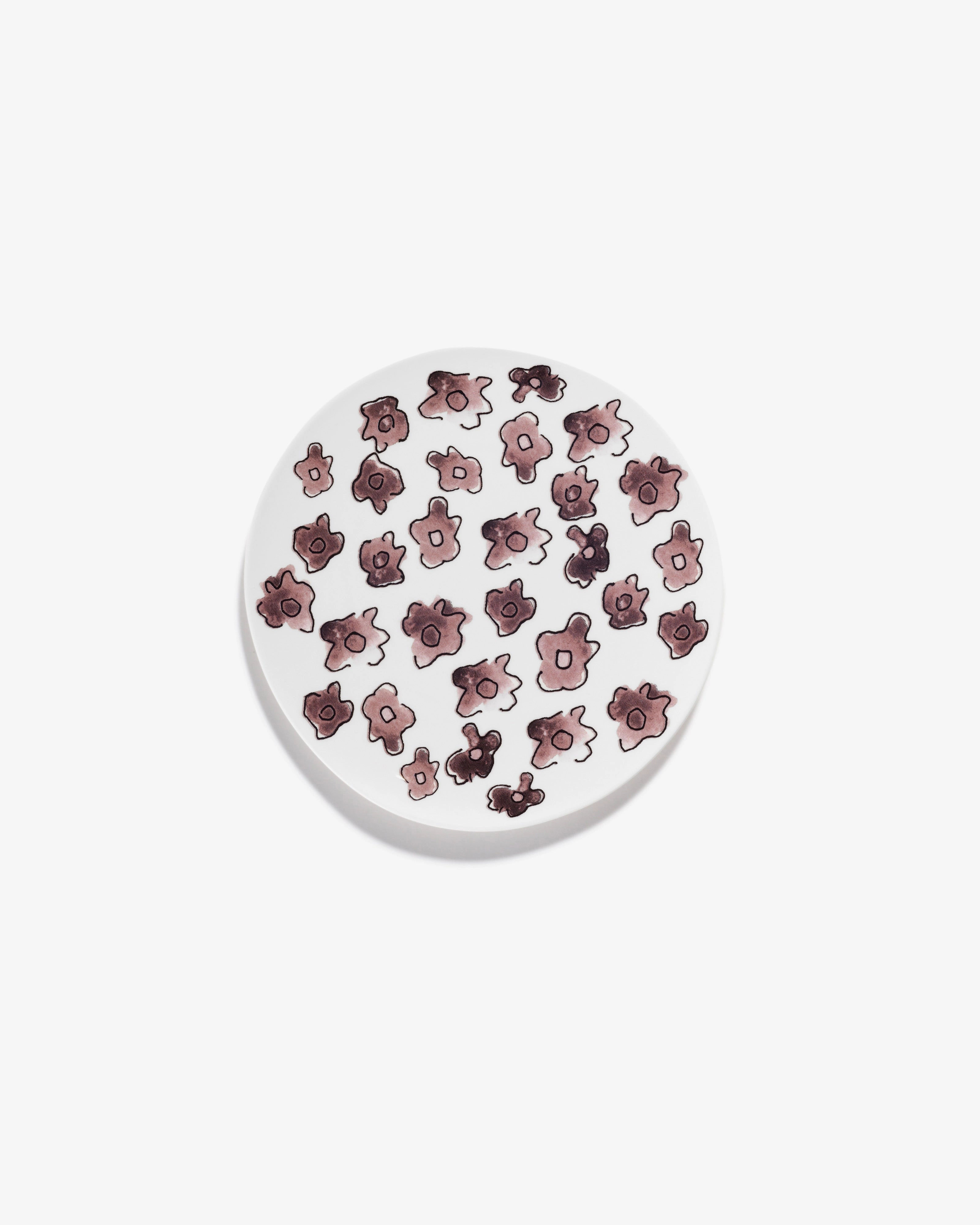 Breakfast plate Dark viola Midnight Flowers