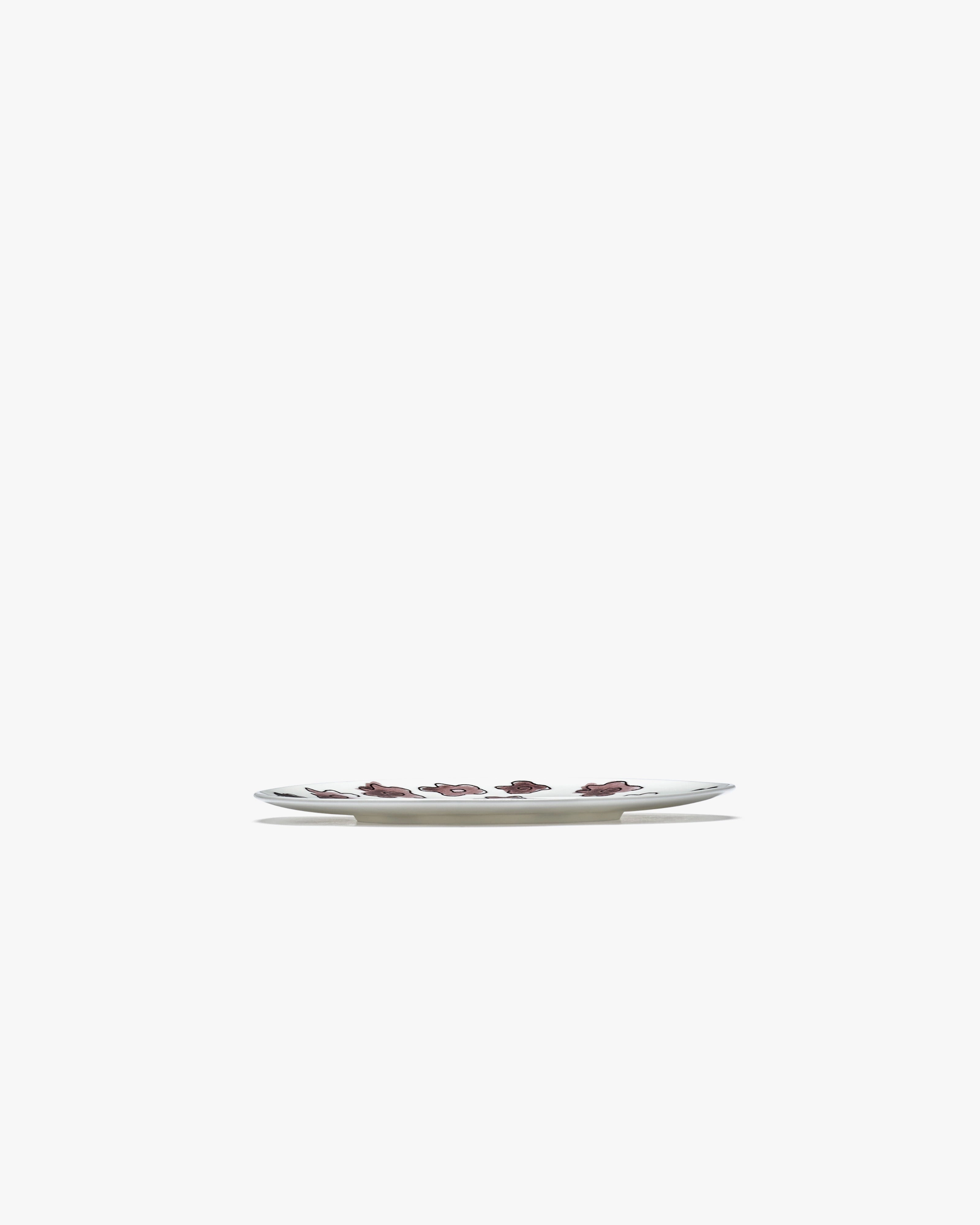 Breakfast plate Dark viola Midnight Flowers