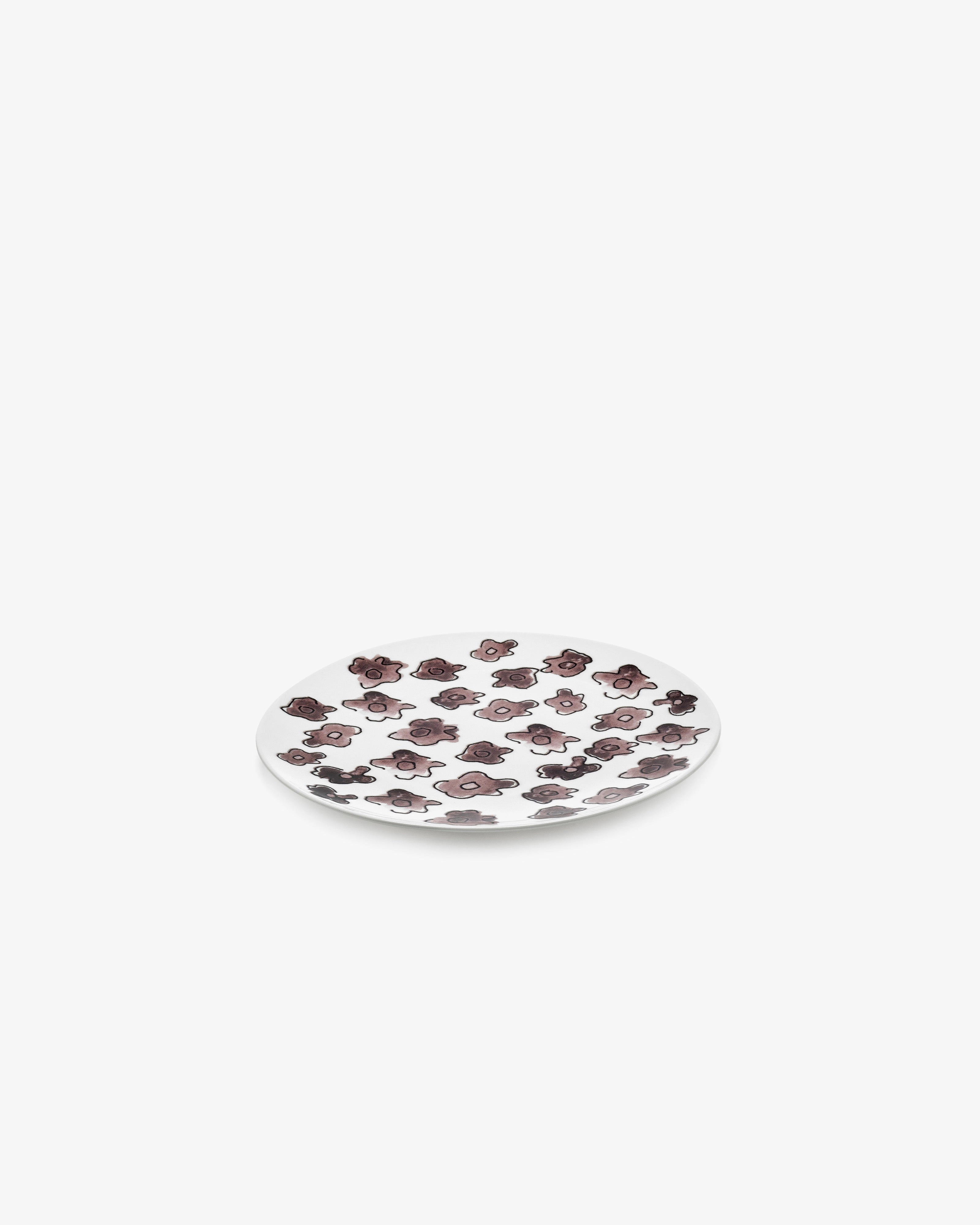 Breakfast plate Dark viola Midnight Flowers