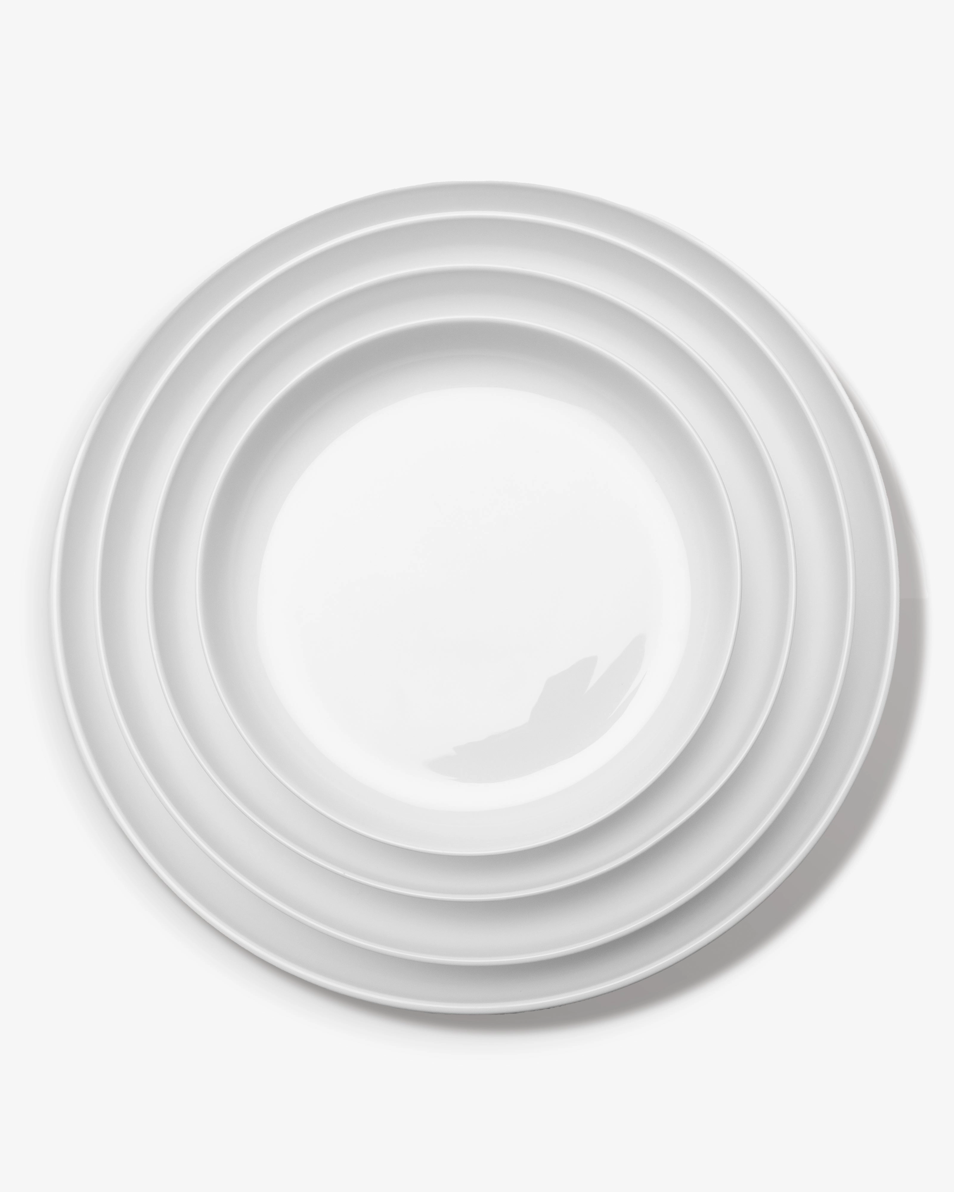 Breakfast plate high white Base