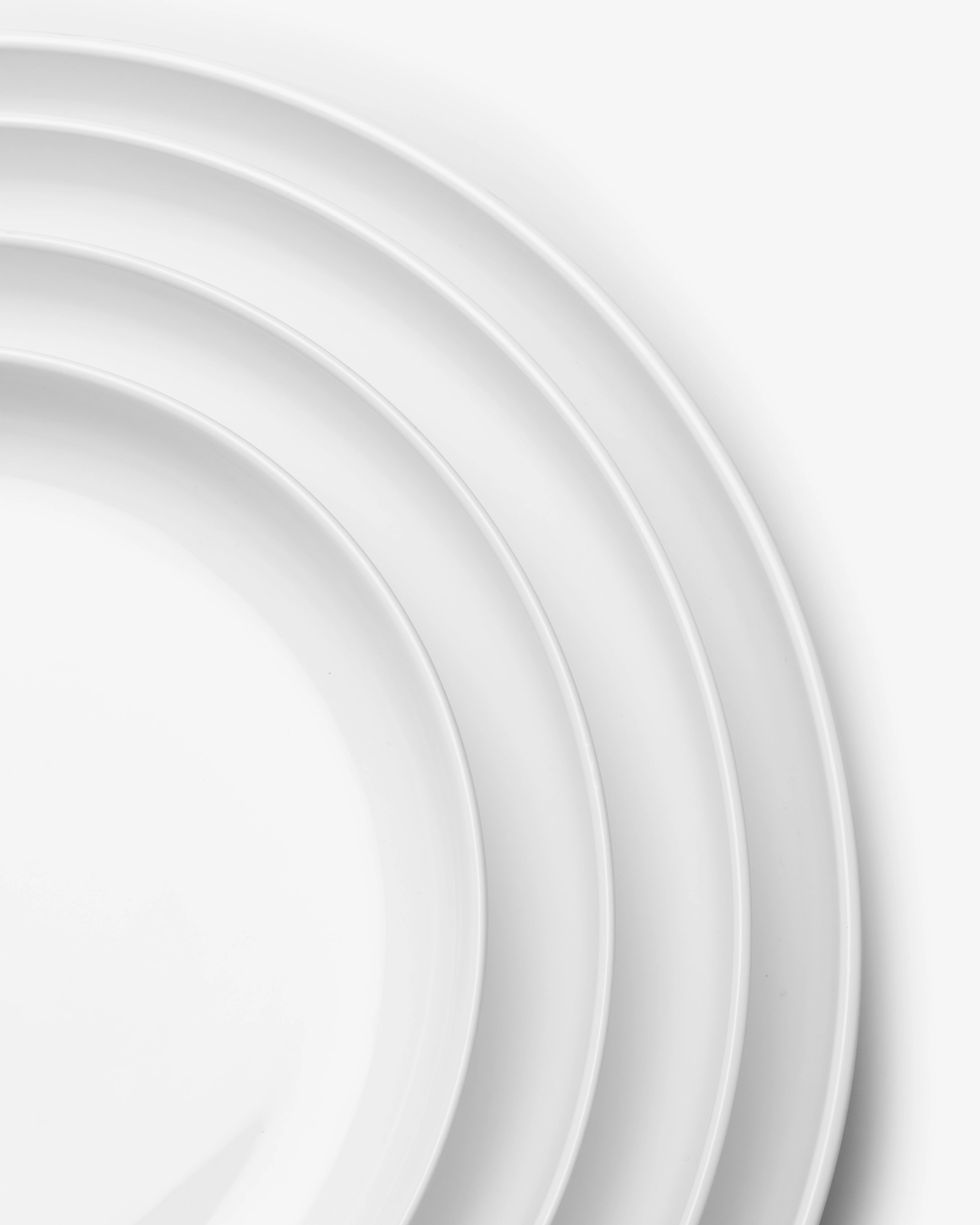 Breakfast plate high white Base