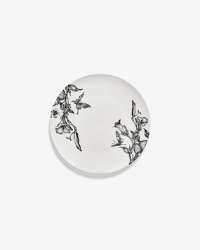 Breakfast plate magical blossom white - black Unity