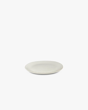 Breakfast plate off-white Out of lines