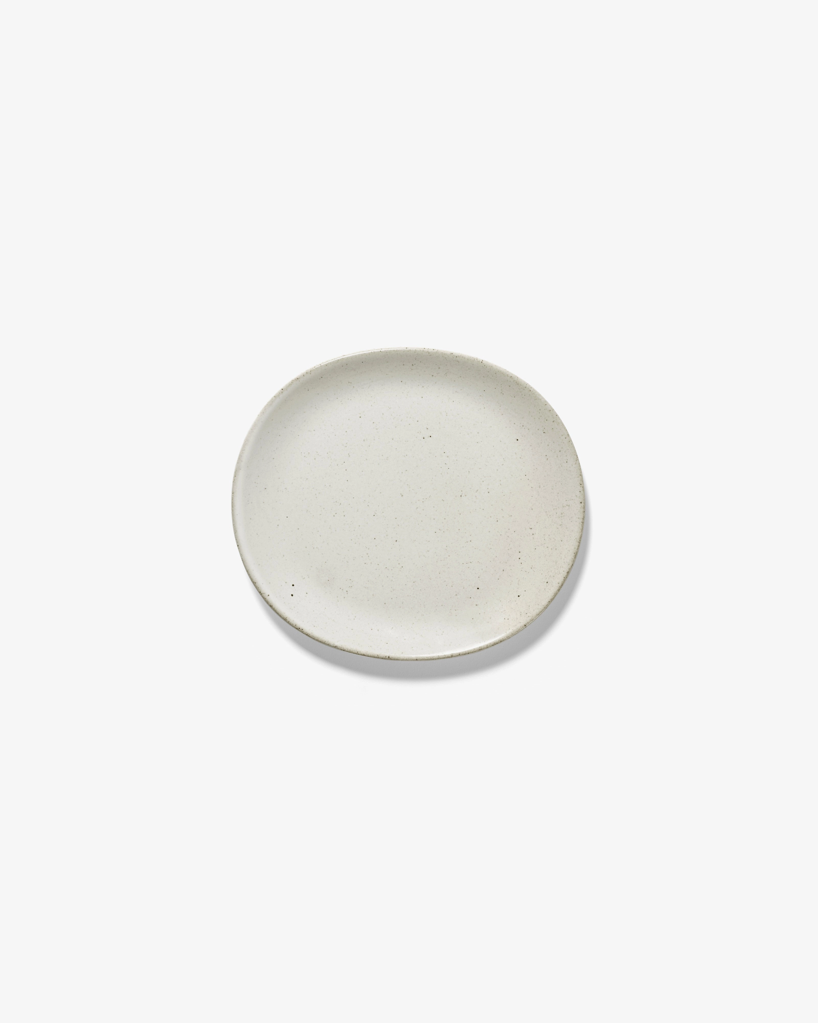 Breakfast plate off-white Out of lines