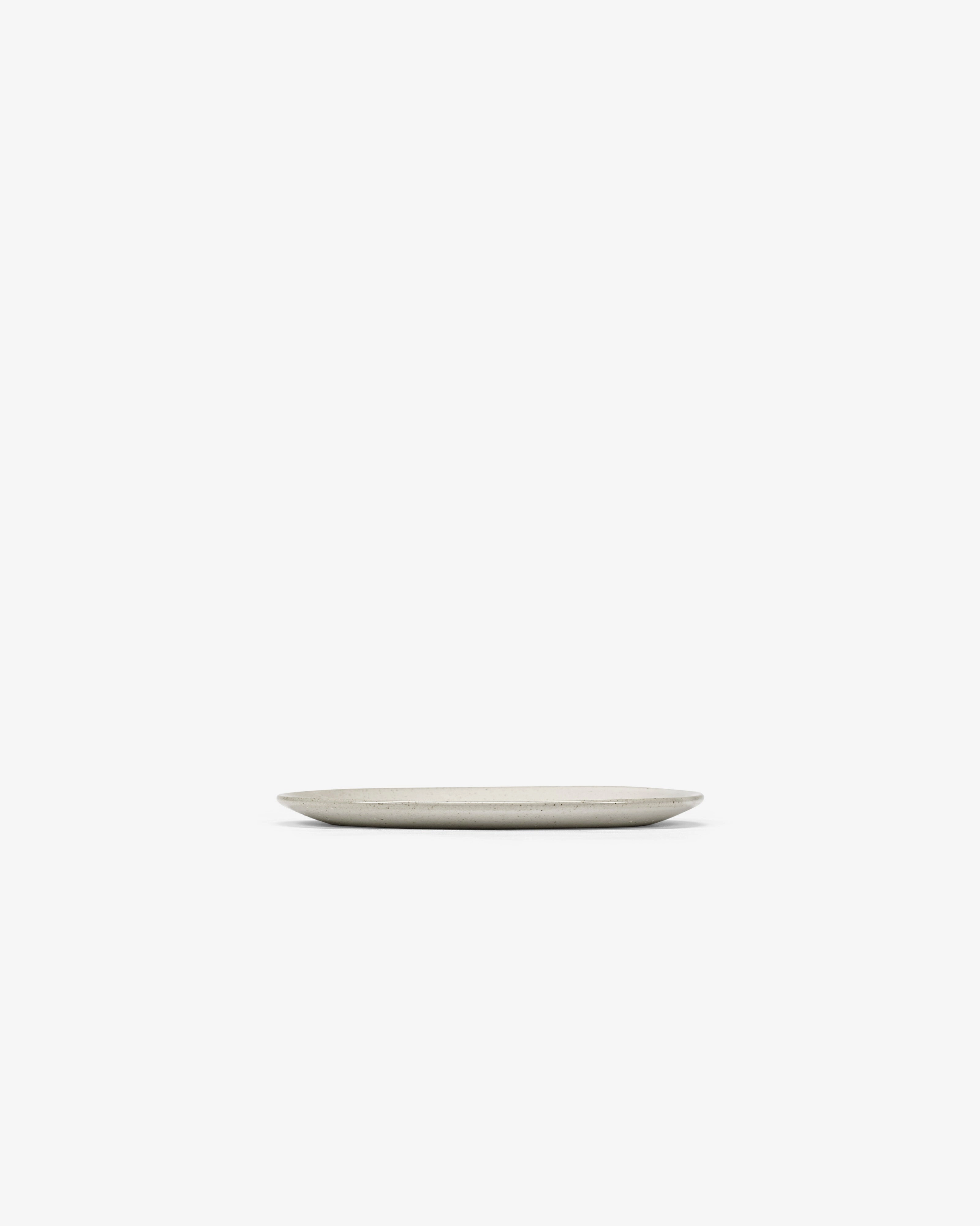 Breakfast plate off-white Out of lines