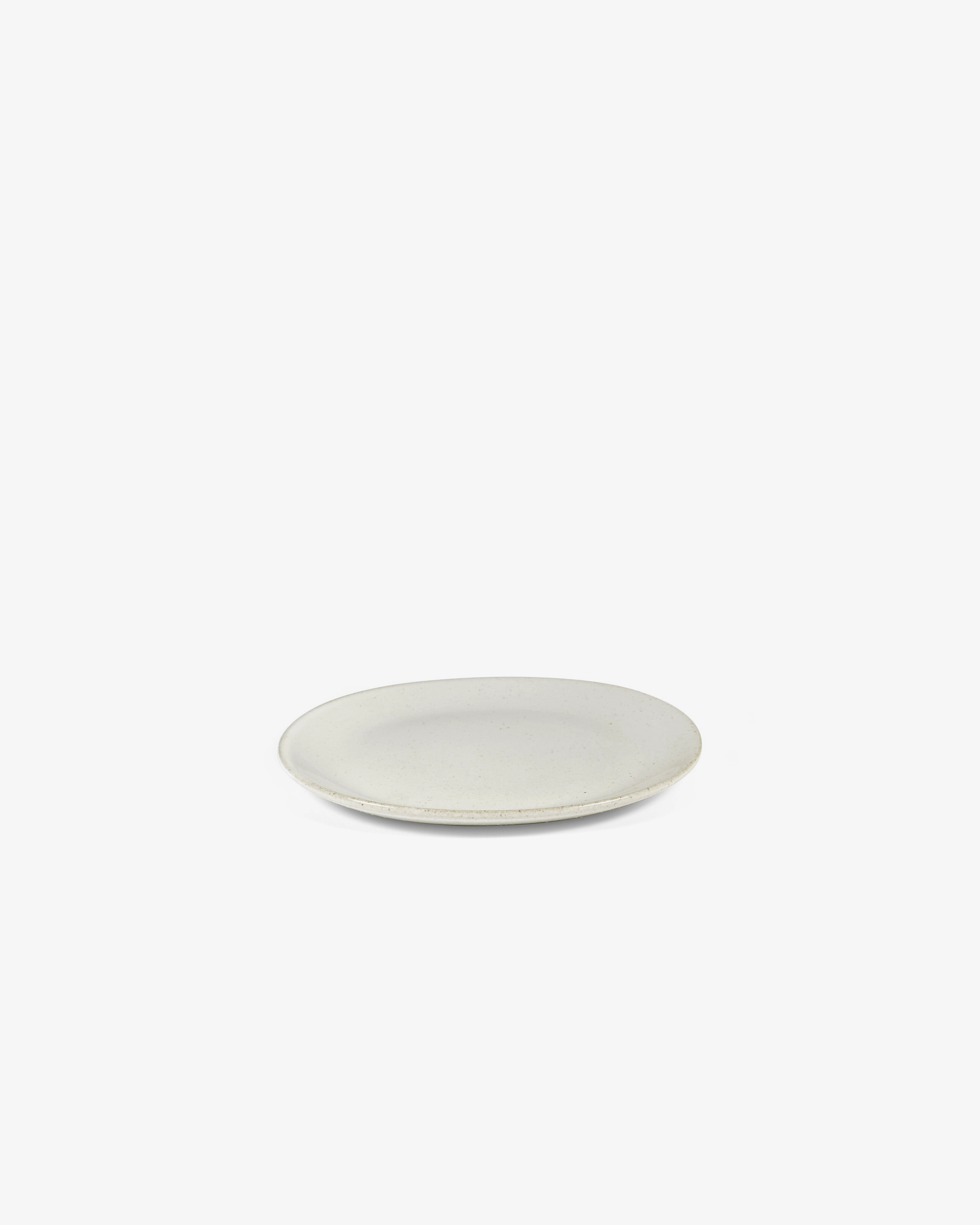 Breakfast plate off-white Out of lines