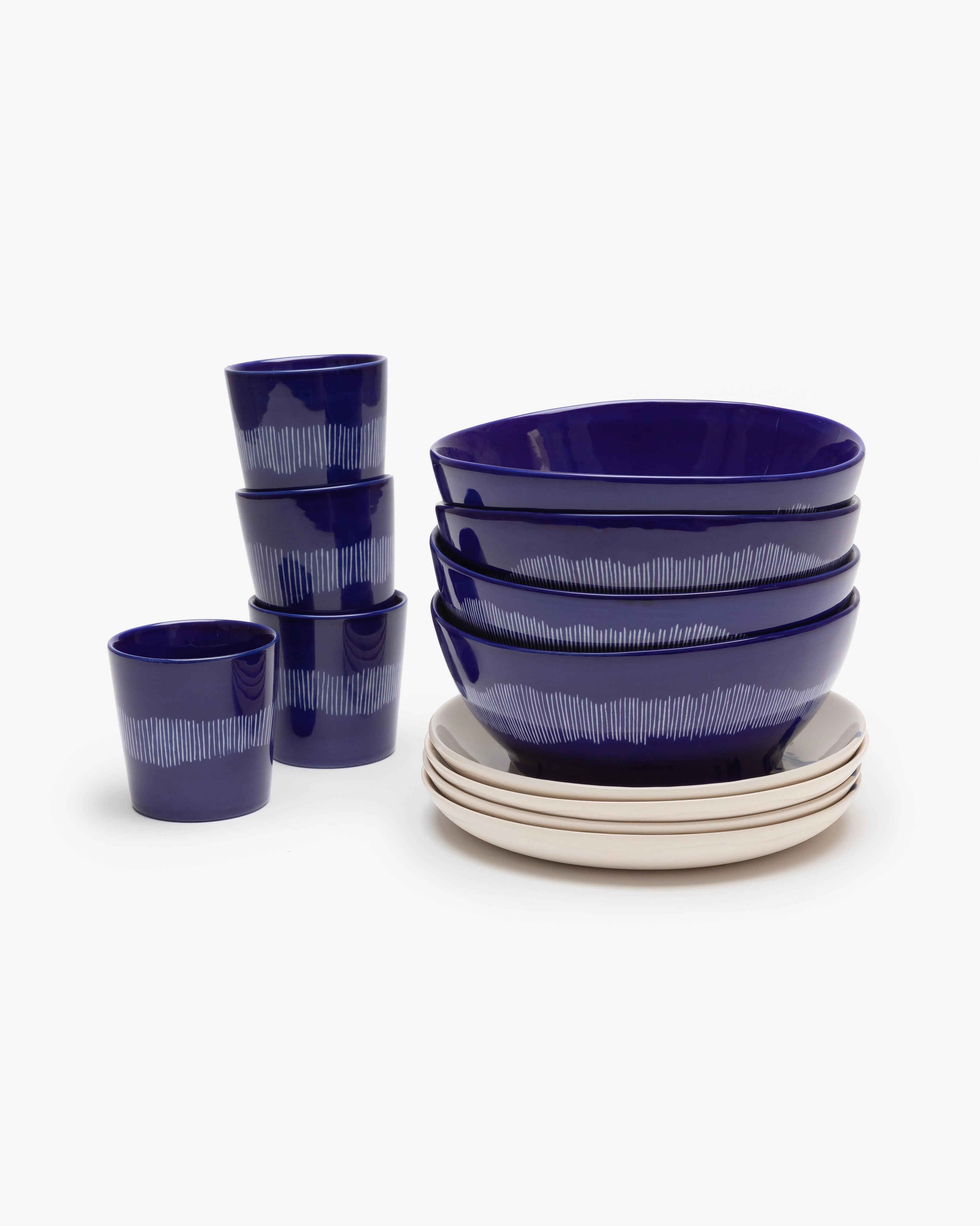 Breakfast Set 12 pieces blue feast