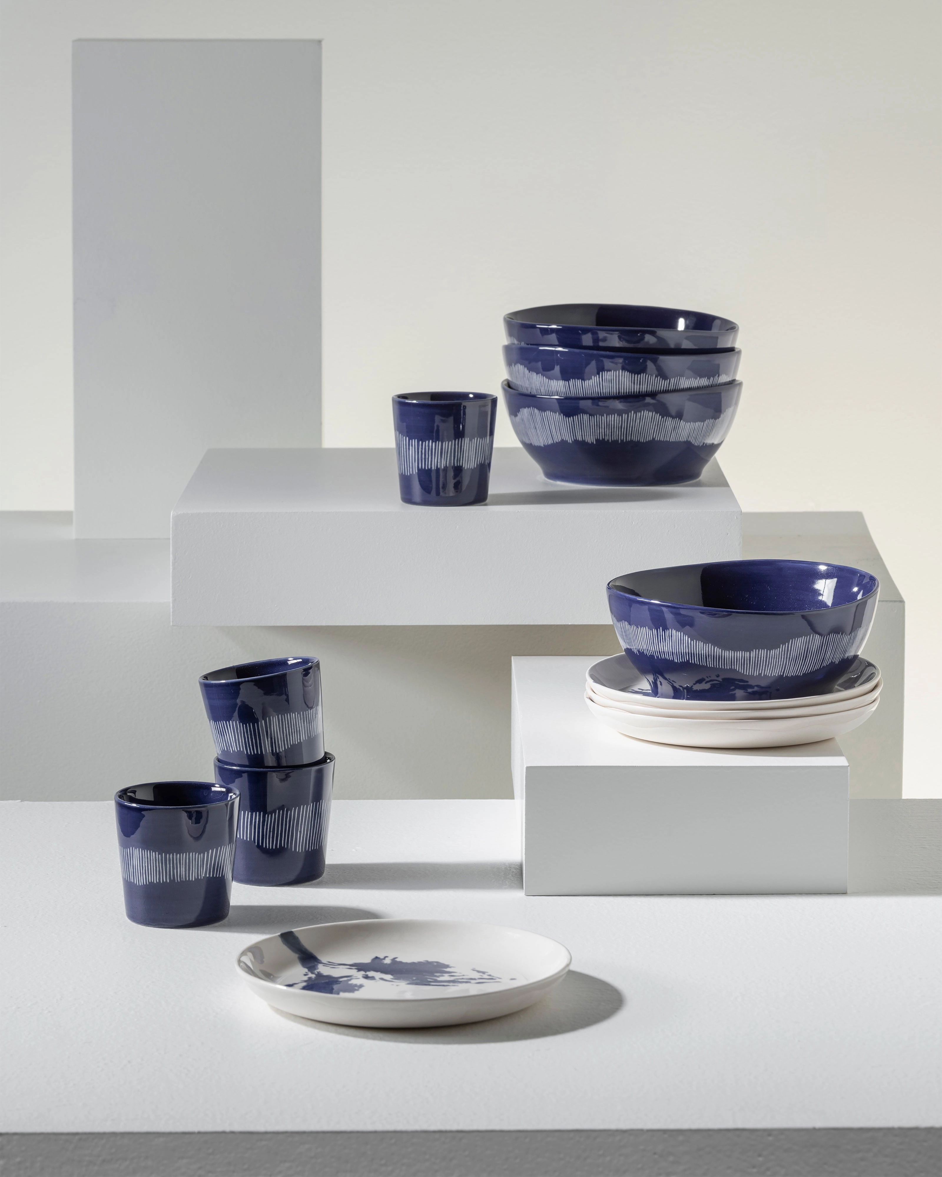 Breakfast Set 12 pieces blue feast