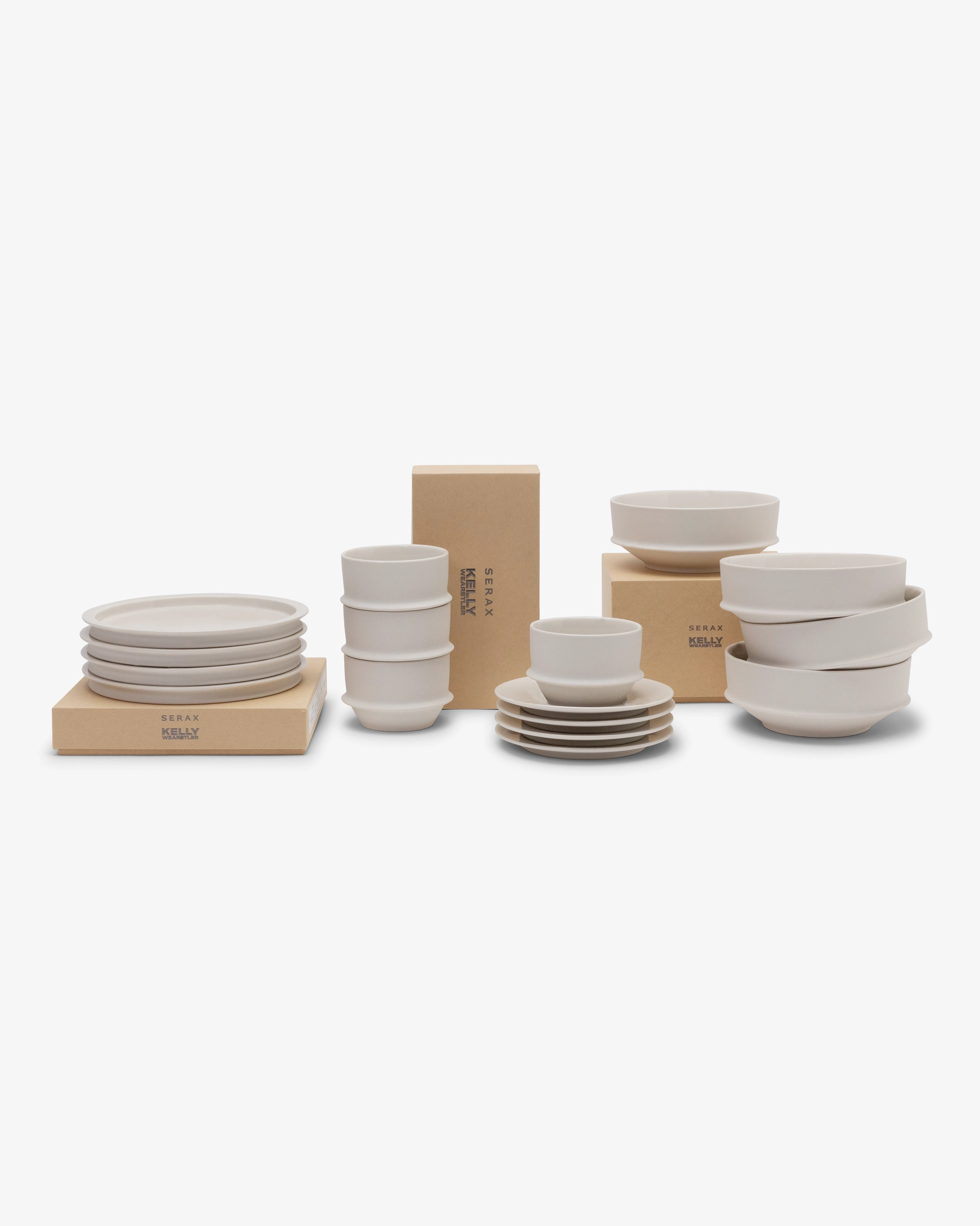 Breakfast Set 16 pieces alabaster dune