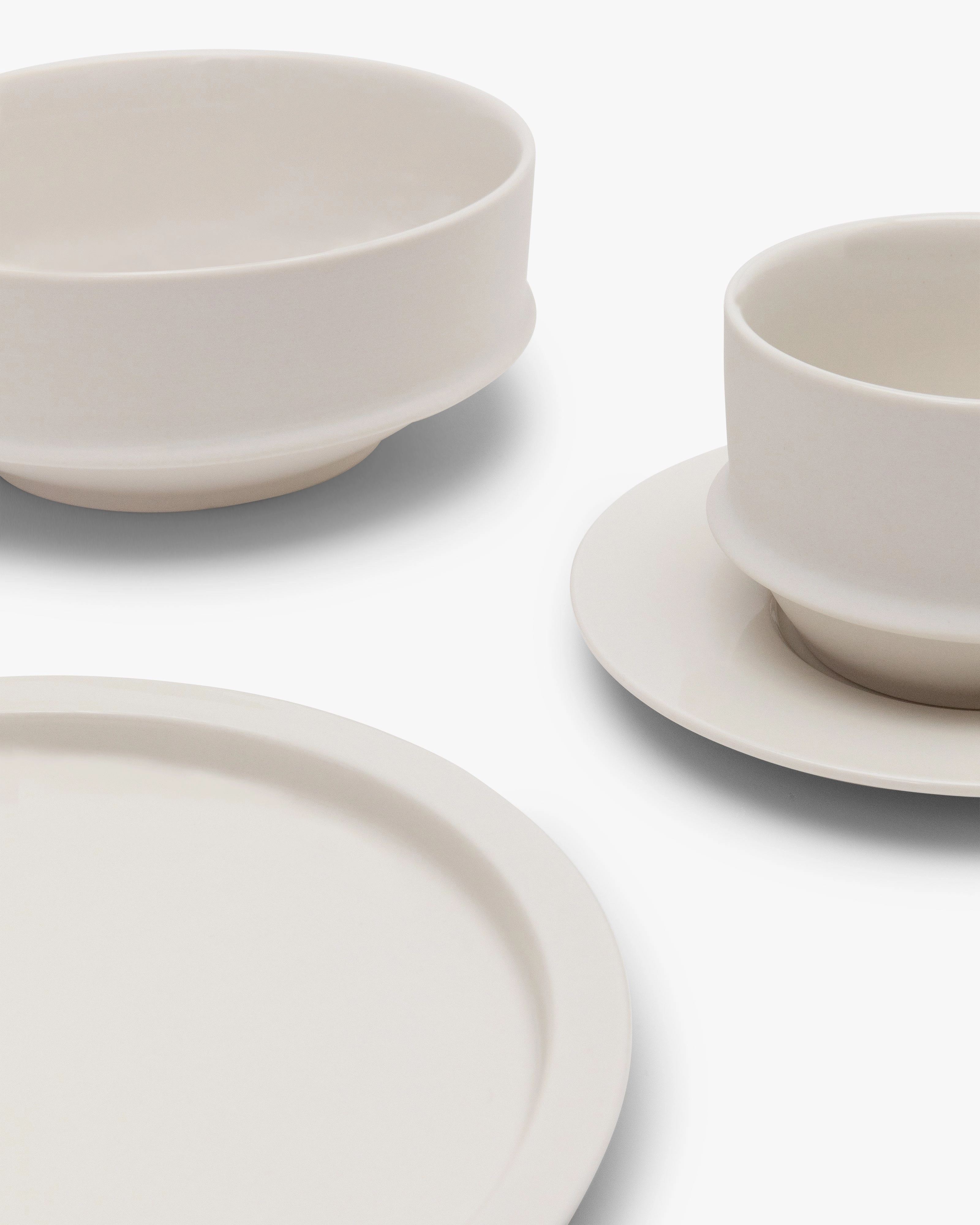Breakfast Set 16 pieces alabaster dune