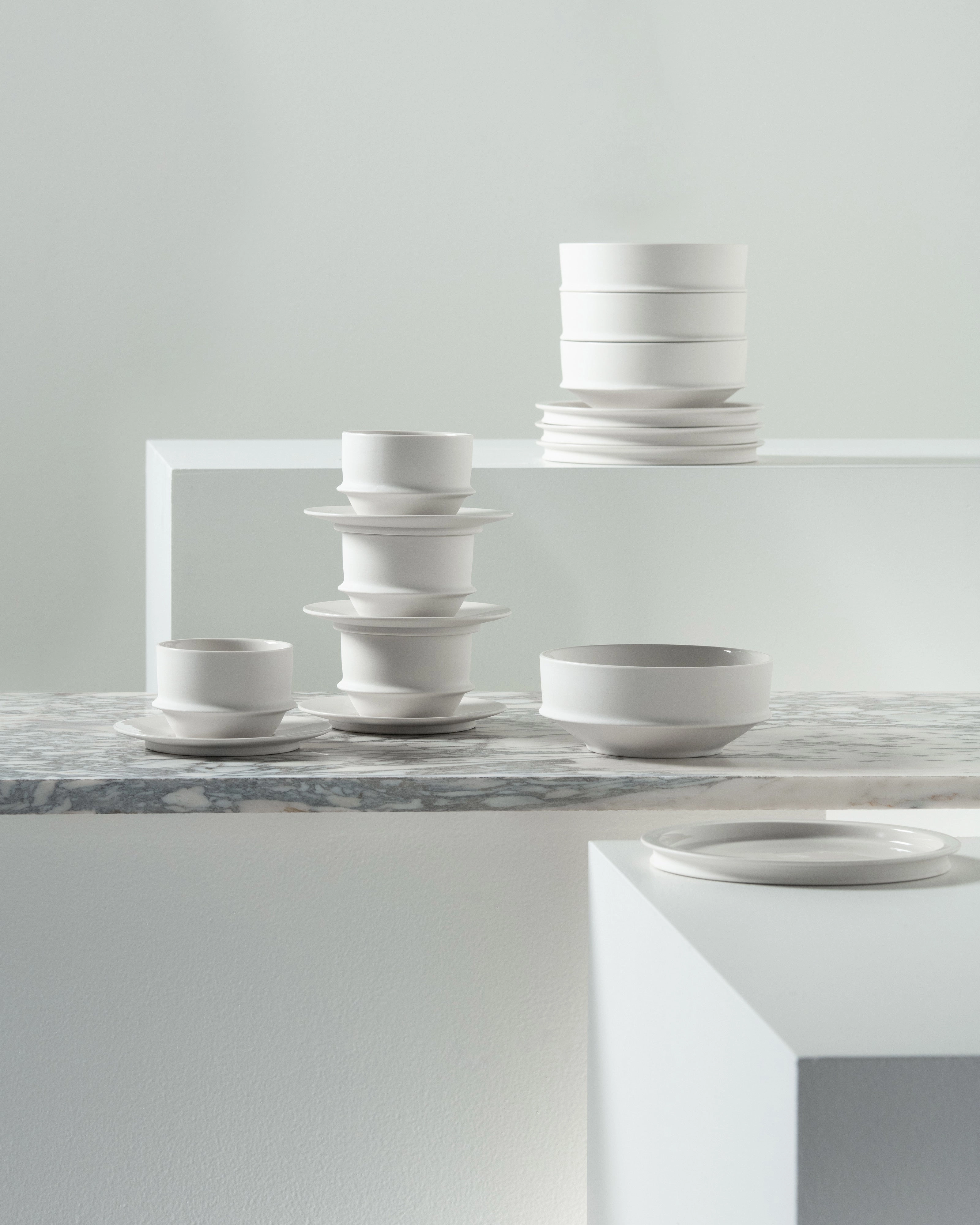 Breakfast Set 16 pieces alabaster dune