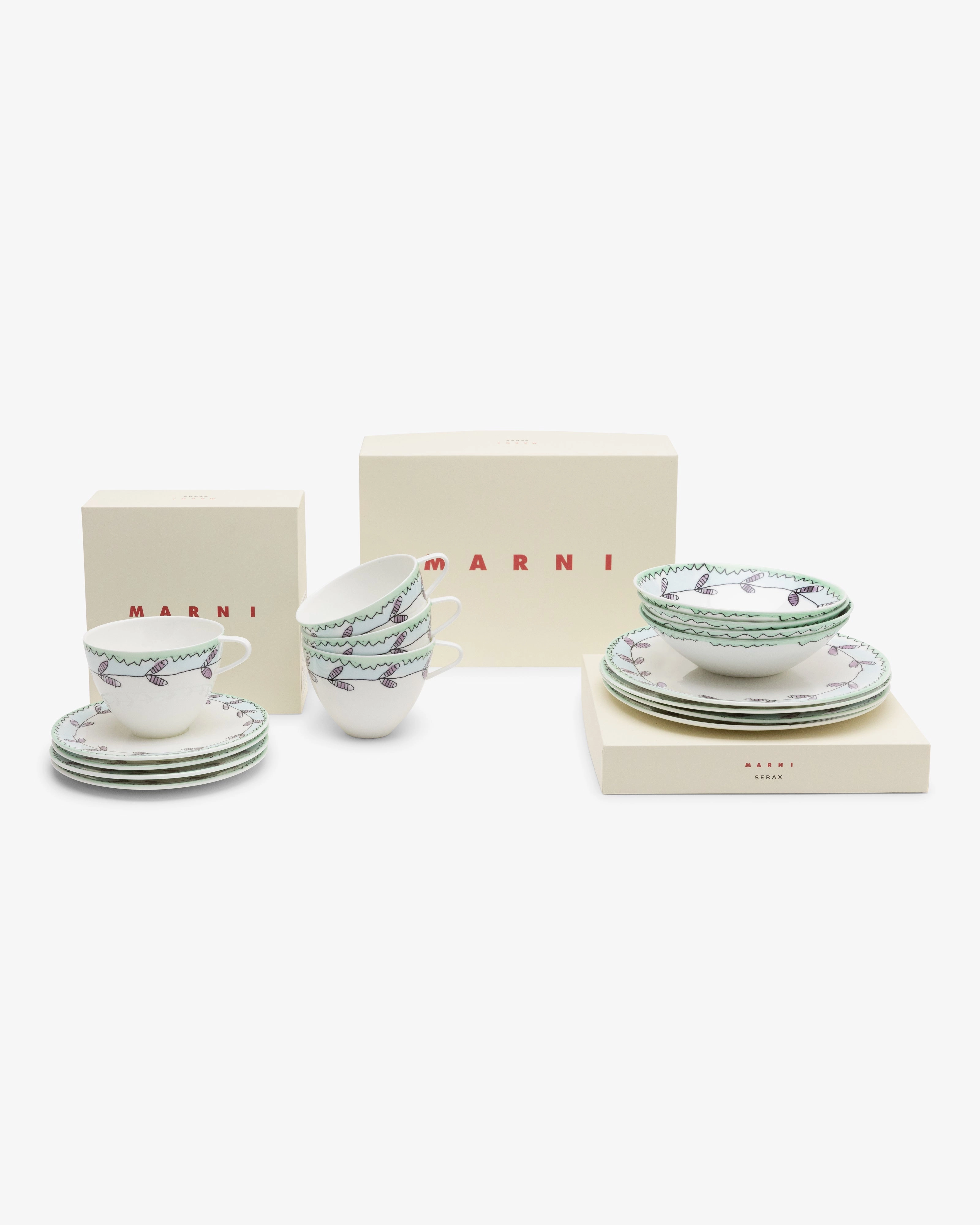 Breakfast set 16 pieces blossom milk midnight flowers