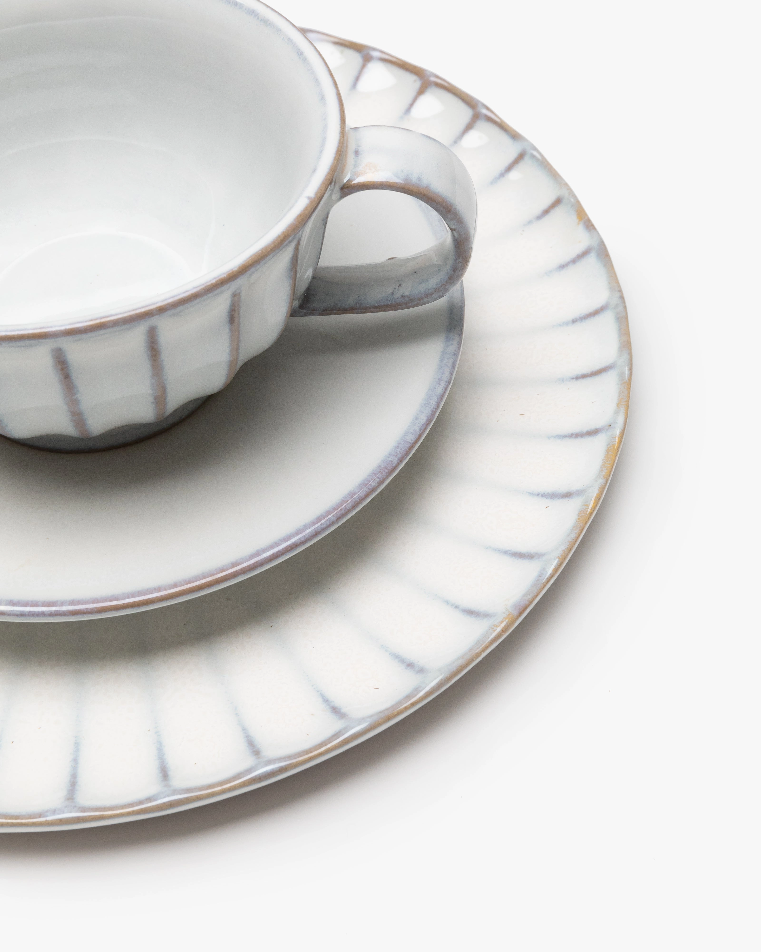 Breakfast Set 16 pieces white Inku
