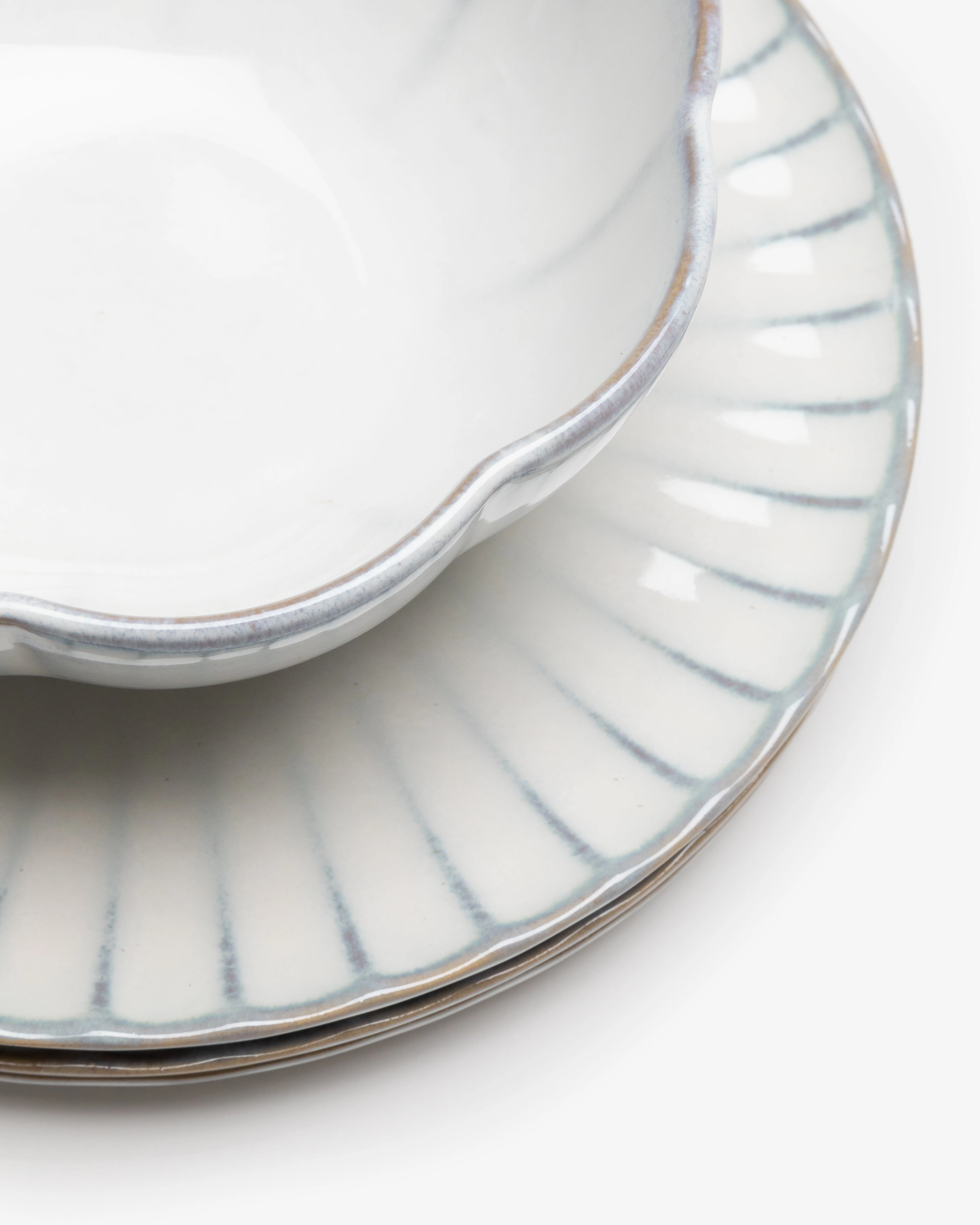 Breakfast Set 16 pieces white Inku