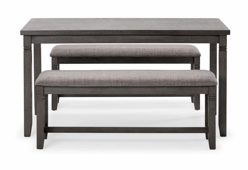 Breeze 3-Piece Dining Set - Dark Grey