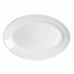 Bright White Oval Serving Platter baking dish, nonstick cookware