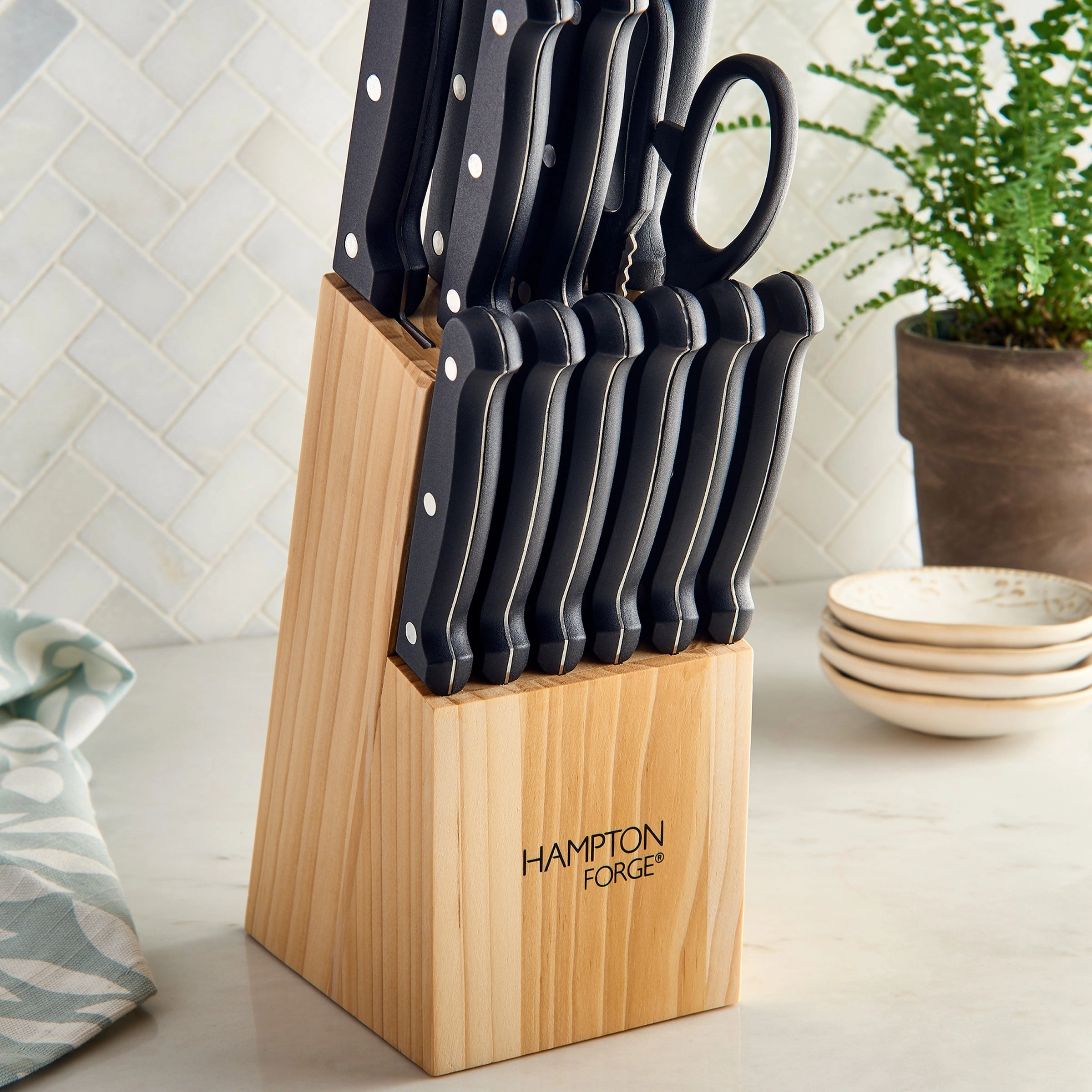 Brighton 14 Piece Cutlery Block Set
