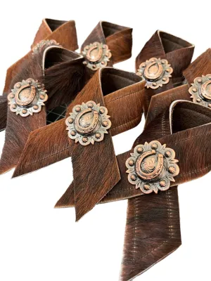 Brindle Cowhide & Horseshoe Napkin Rings blender, kitchen appliance