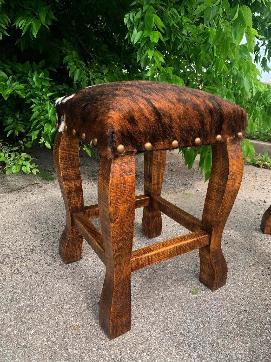 Brindle Cowhide Bar & Counter Stools