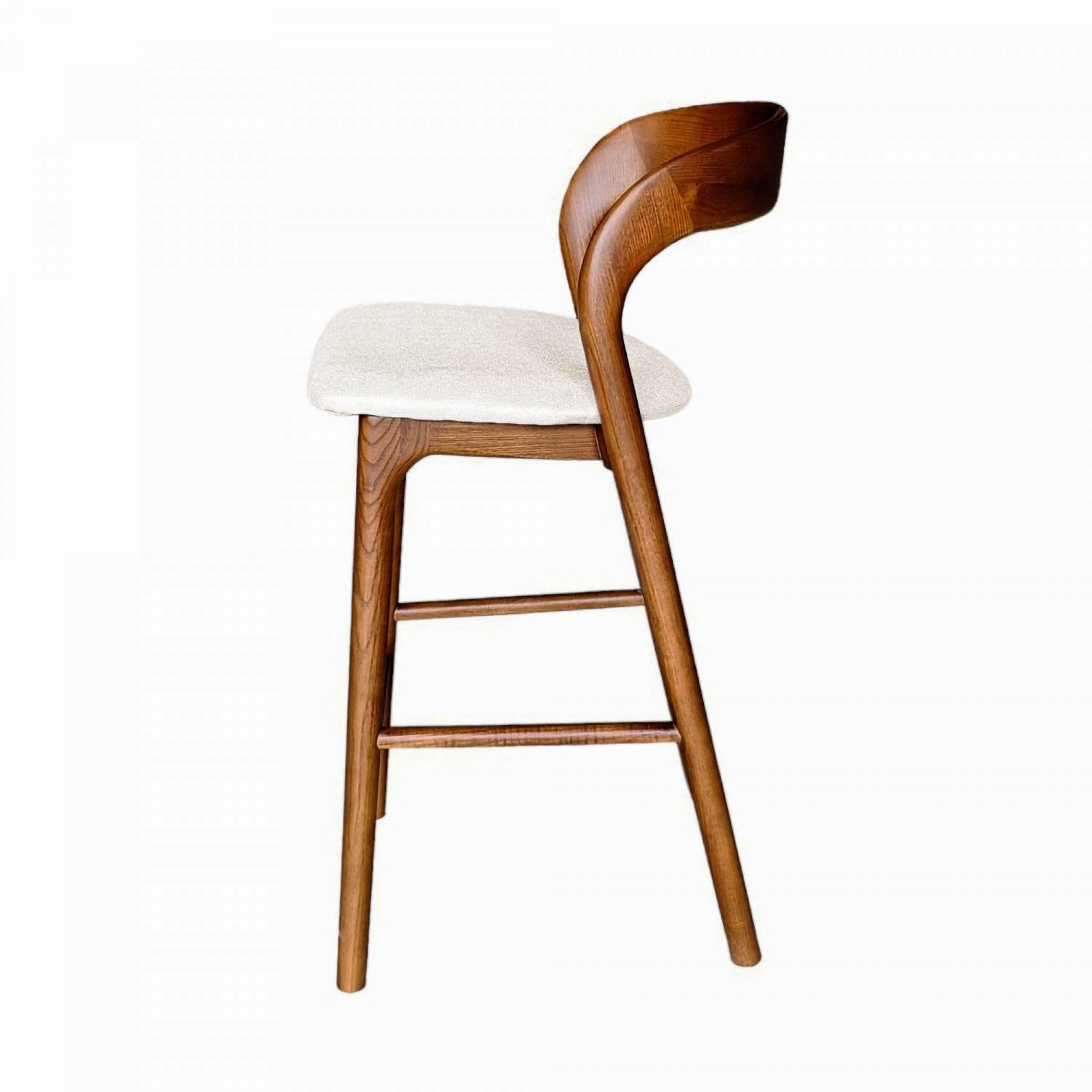 Brivonne Counter Stool - Walnut Frame