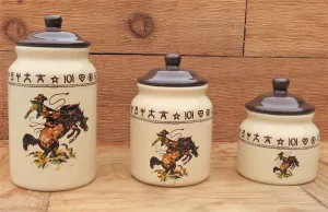 Bronc & Brands Western Coffee Canisters kitchen utensils, spatula set