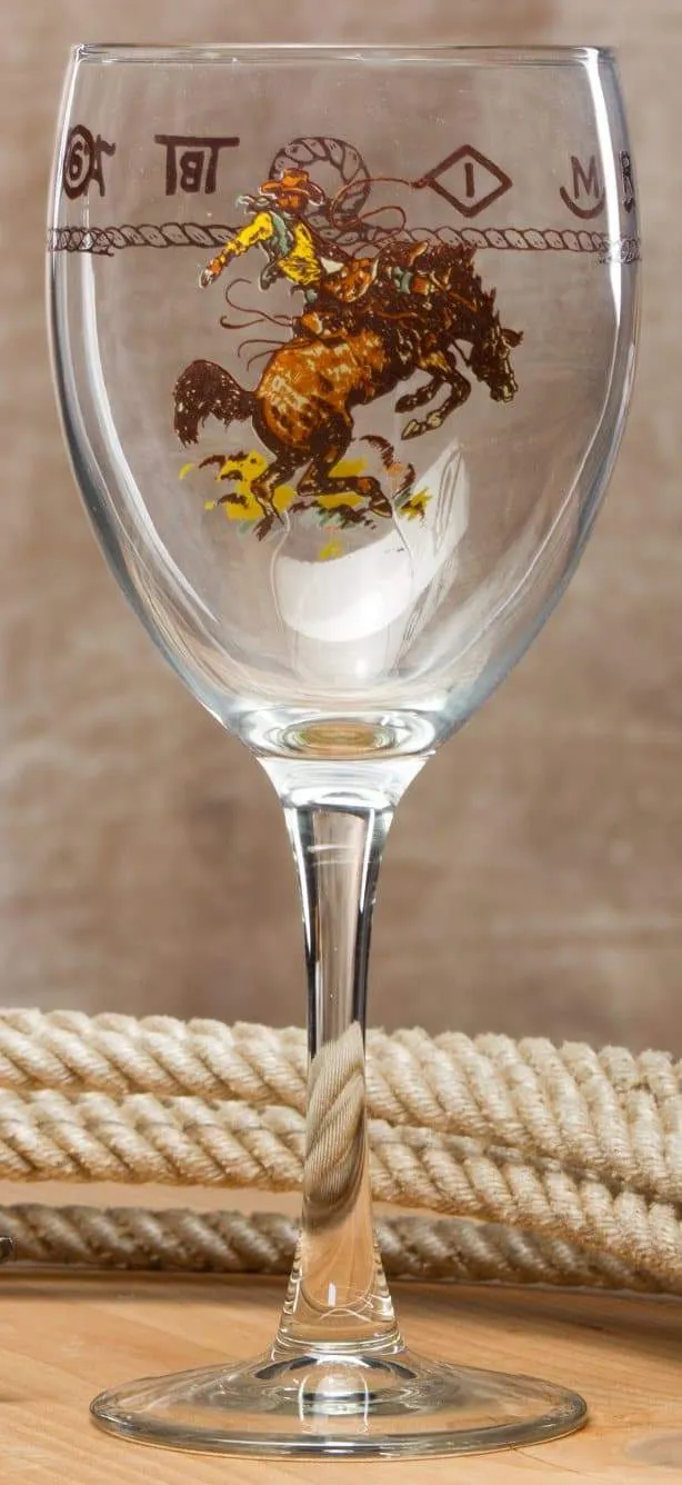 Bronc & Brands Wine Goblet toilet seat cover, slow close seat