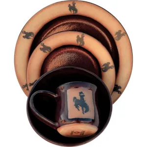 Bronc Western Dinnerware - Red toilet seat cover, slow close seat