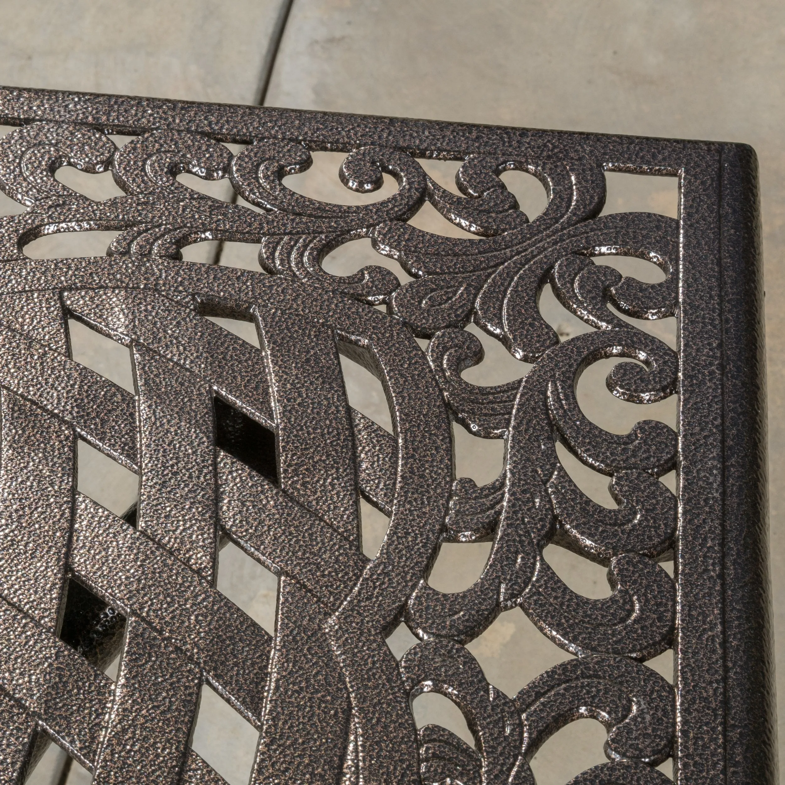 Bronze Cast Aluminum Rectangle Table - NH691892