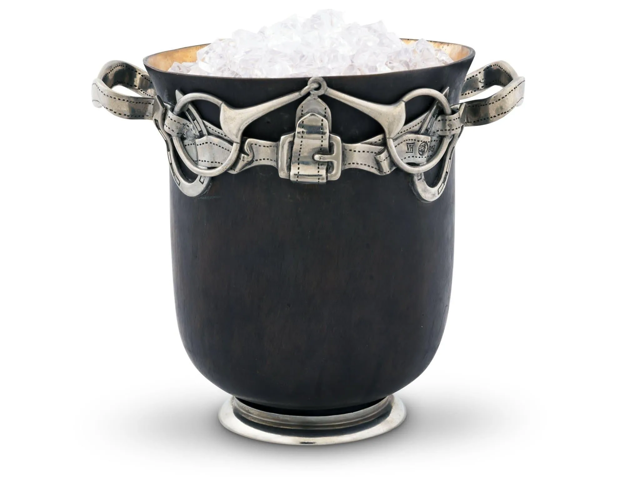 Bronze Ice Bucket with Equestrian Detail