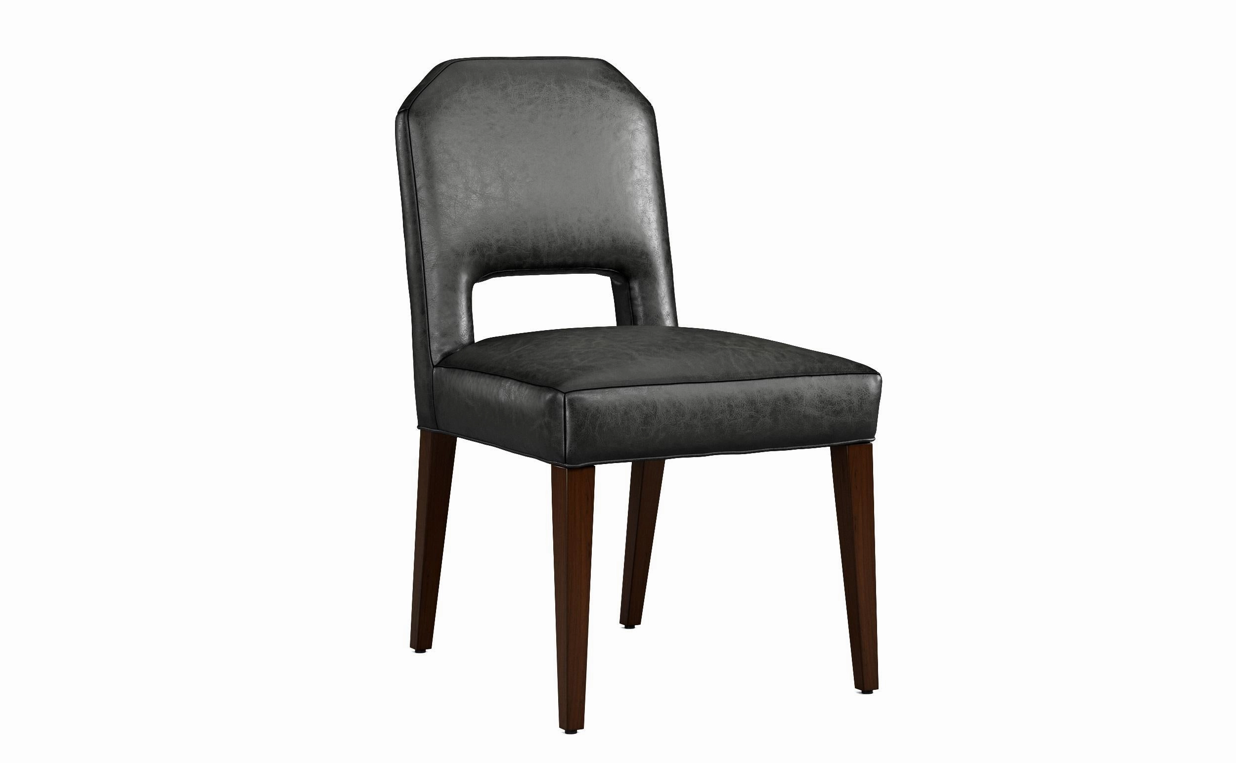 Brookes Luxury Leather Side Chair