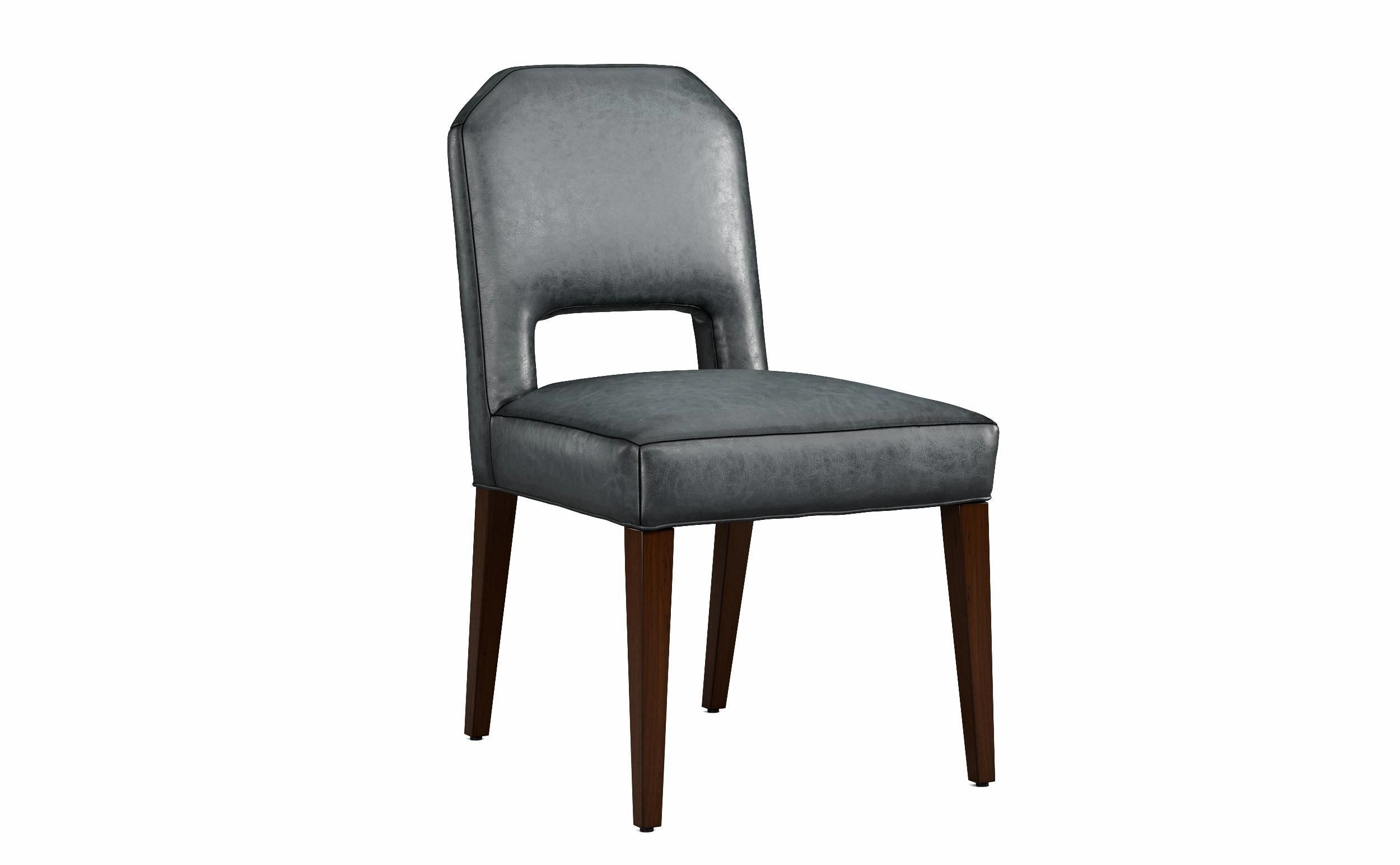 Brookes Luxury Leather Side Chair