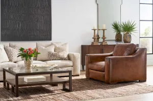 Brown Leather Rugby Chair vanity mirror, wall mirror