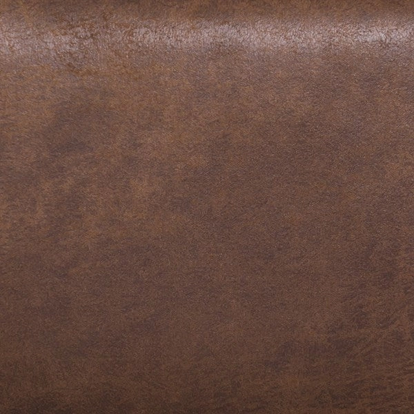 Brown Tufted Faux Leather Bed