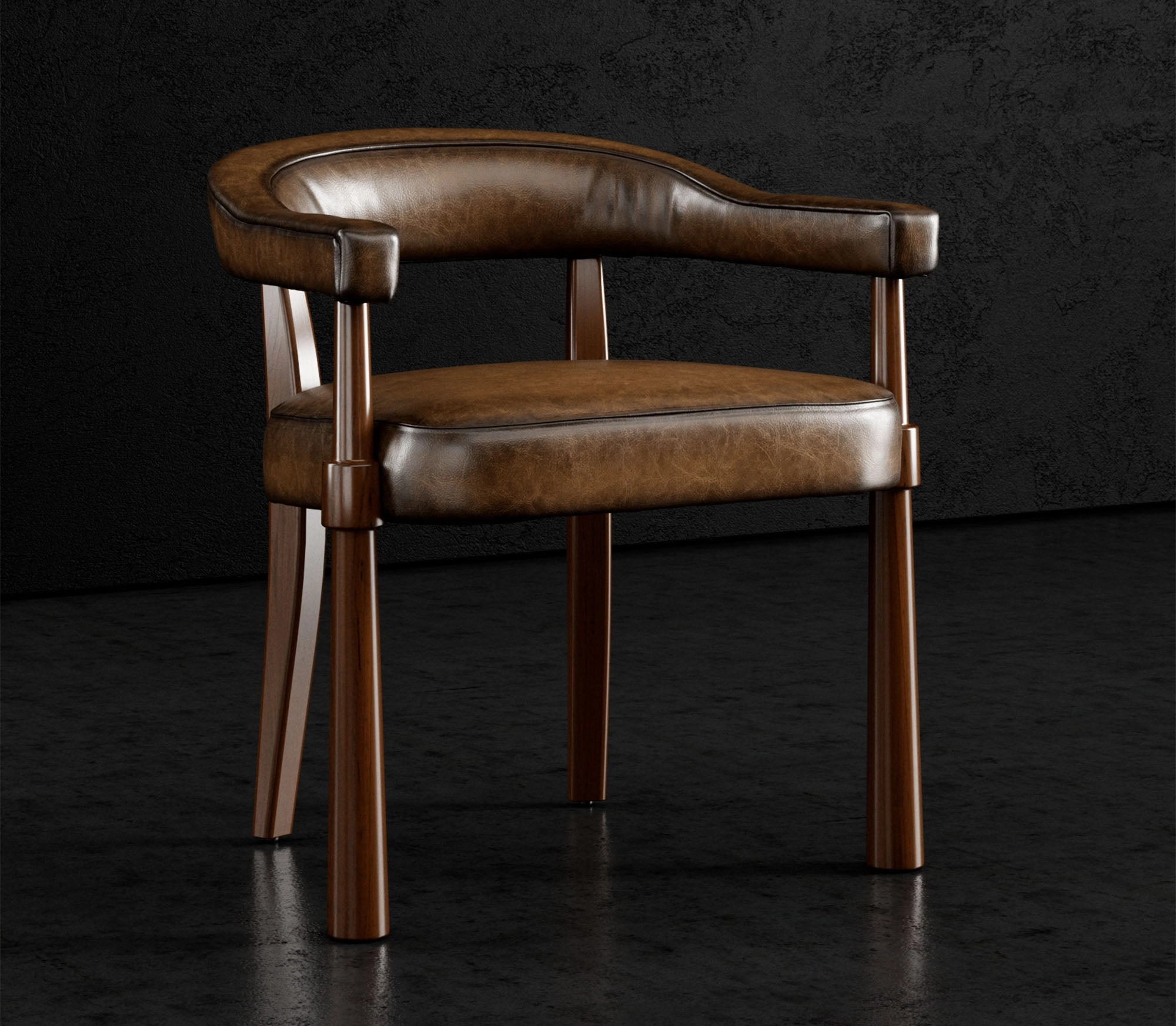 Brush Creek Leather Dining/Guest Chair