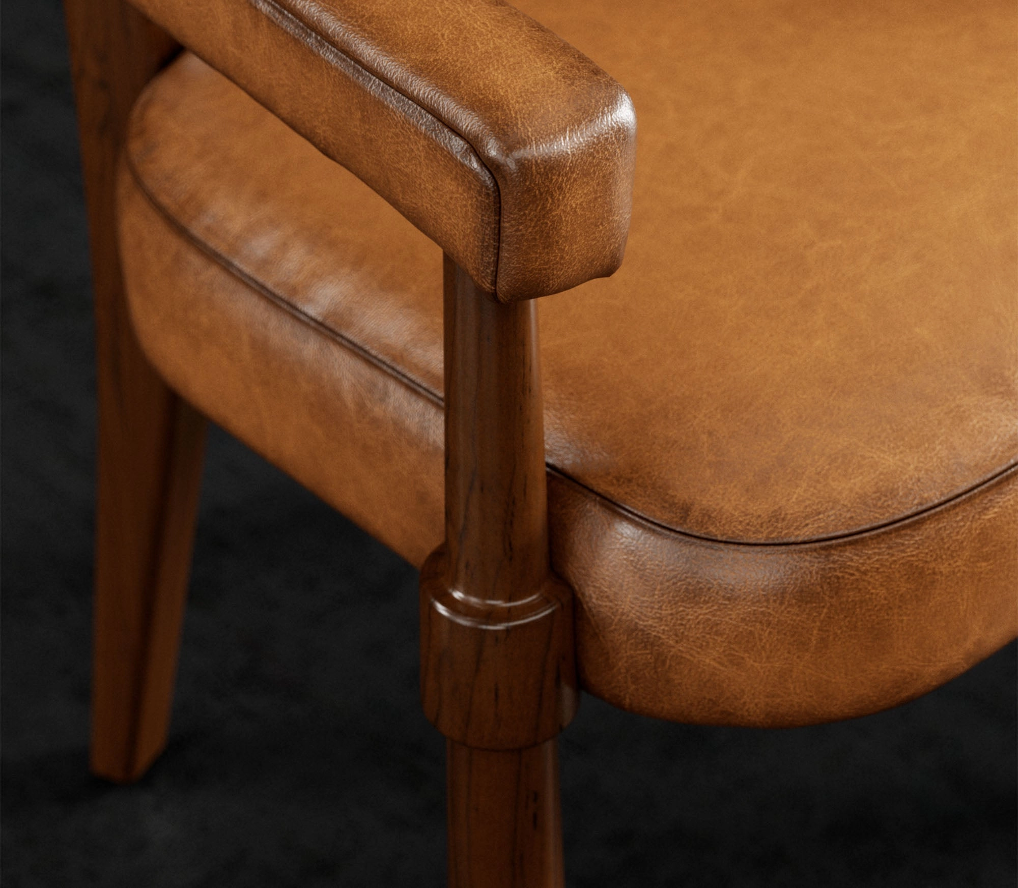 Brush Creek Leather Dining/Guest Chair