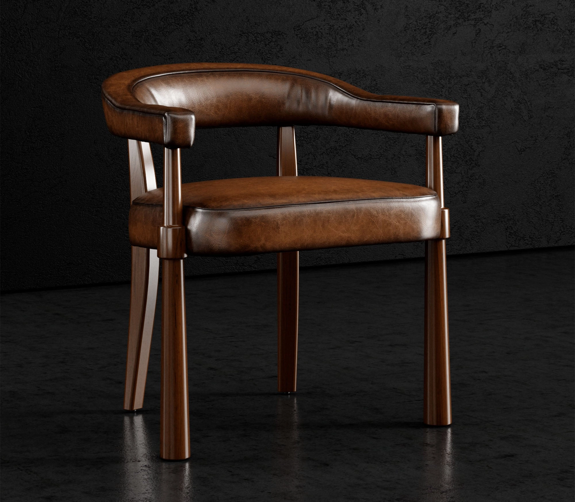 Brush Creek Leather Dining/Guest Chair