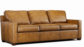 Buckskin Leather Sofa vanity mirror, wall mirror
