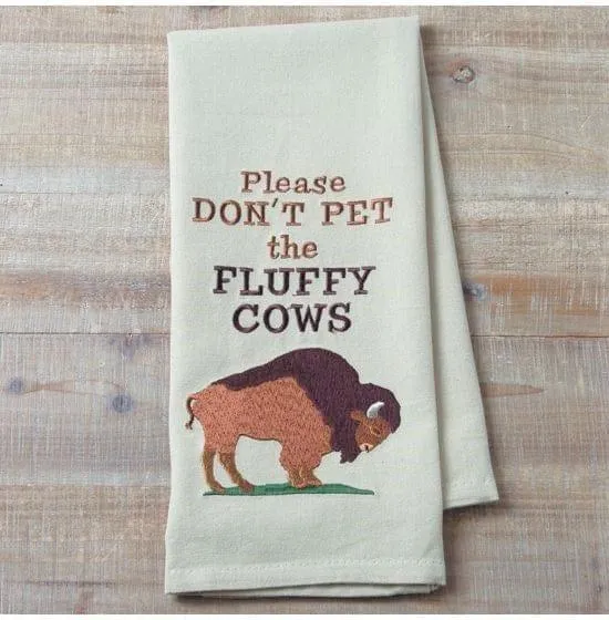 Buffalo Embroidered Kitchen Towel