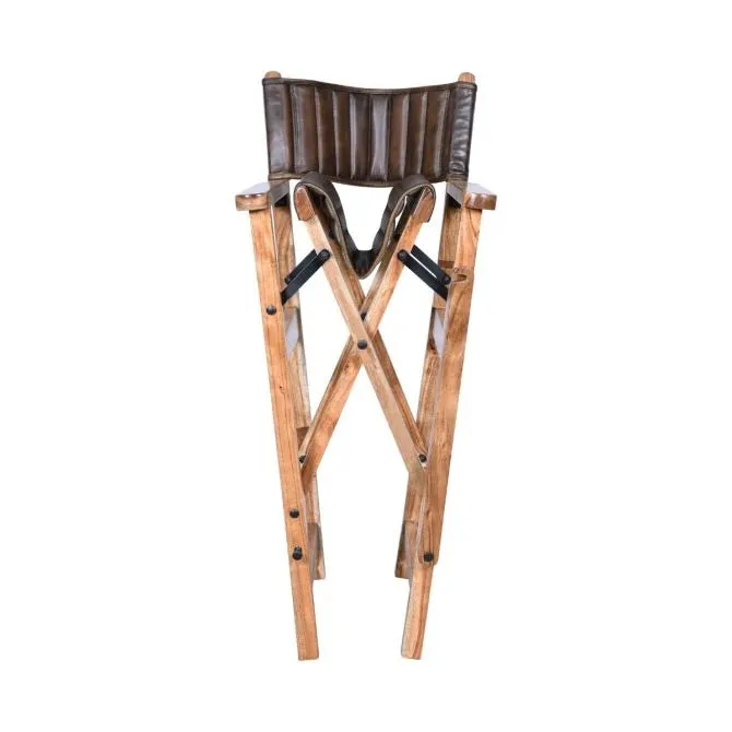 Buffalo Leather Bar Chair