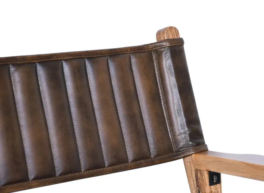 Buffalo Leather Bar Chair